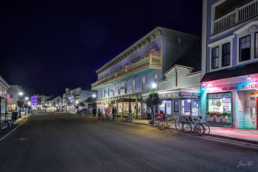 Mackinac Island at Night - Main Street