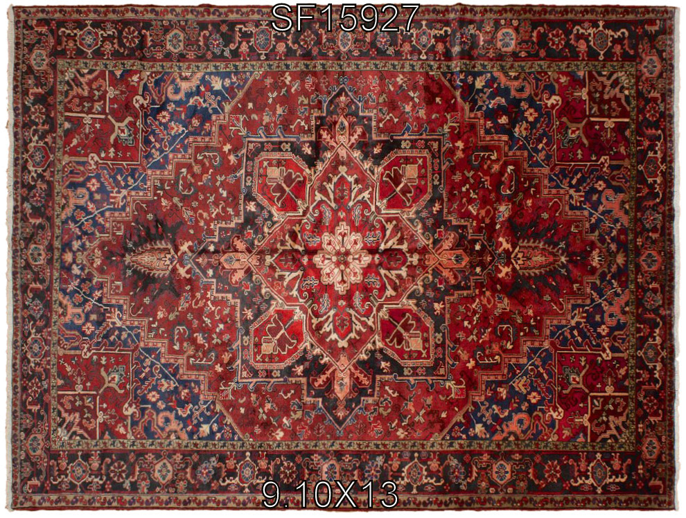 Aga John Rugs - Antique 10' x 14'