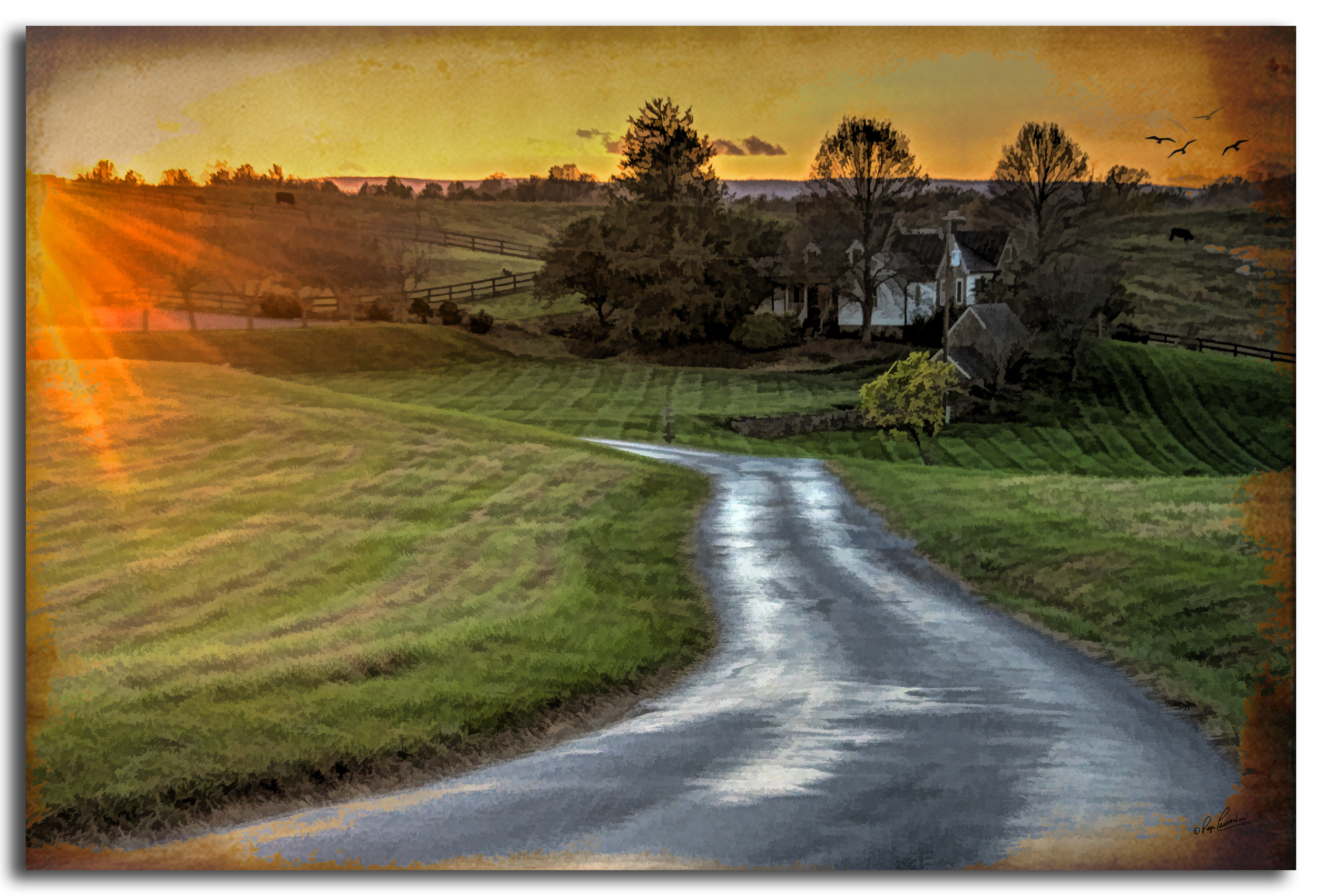 Print 15...At Goodstone Inn near Middleburg....