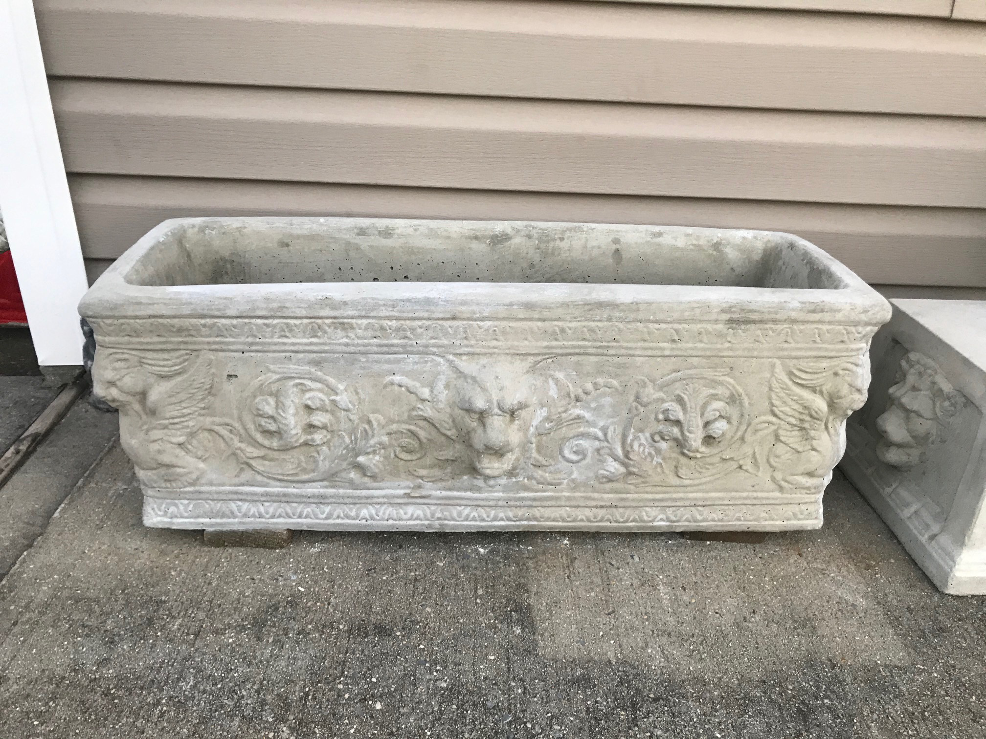 John's Concrete Art Grecian Flower Pot