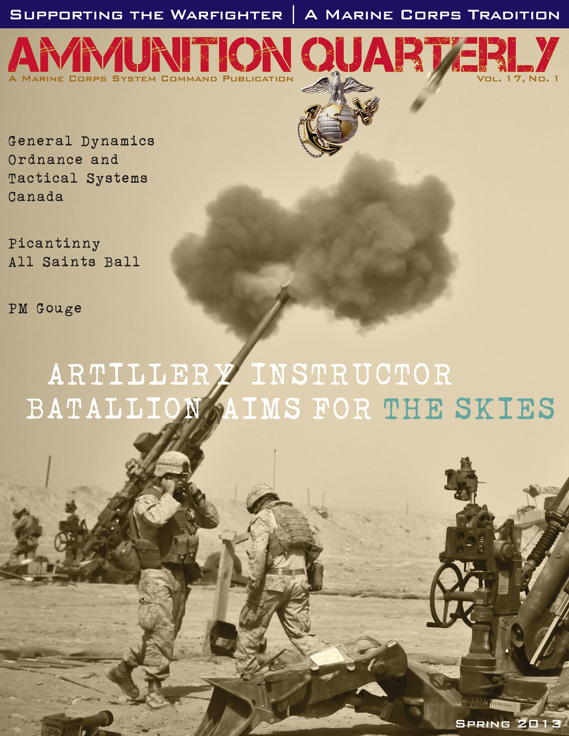 Proposed USMC Ammunition Quarterly magazine cover