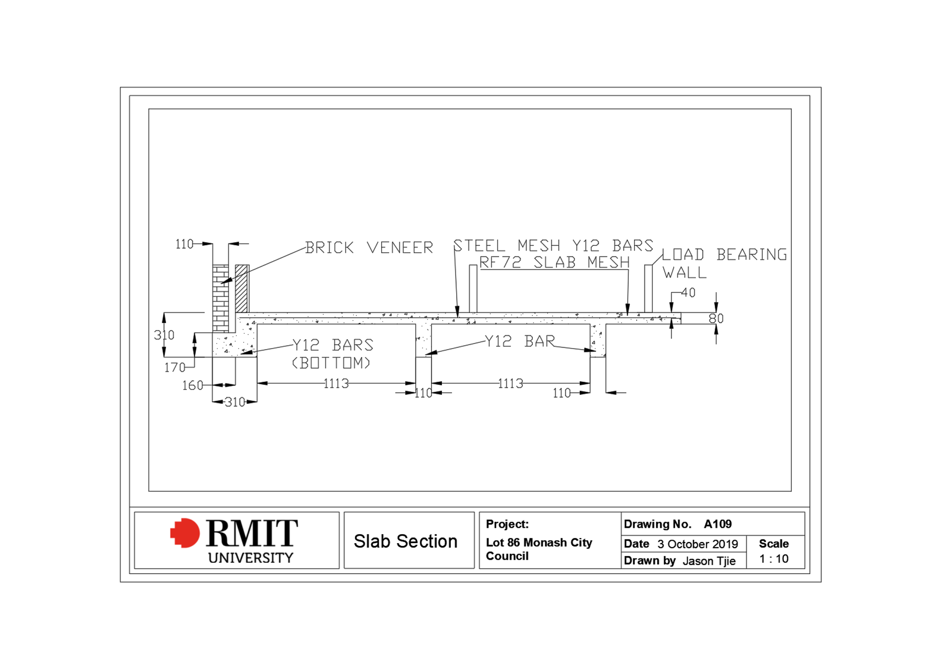 Slab Cross Section