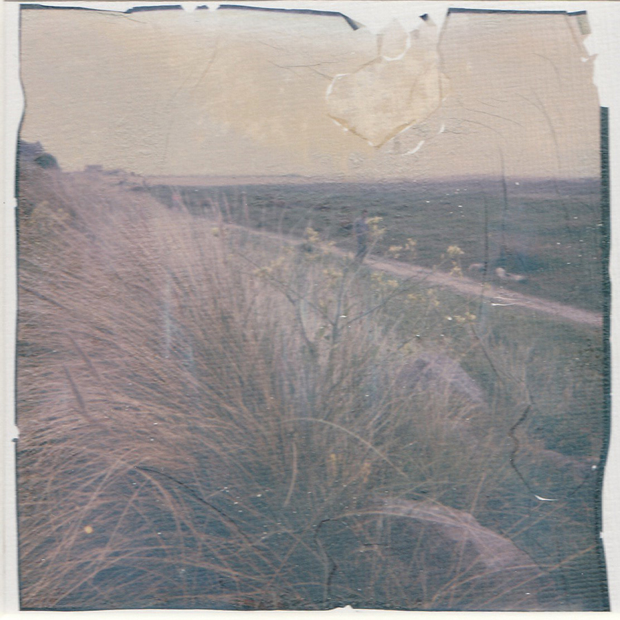 Sand Dues at West Kirby Wirral. Polaroid Lift on Water Colour Paper.