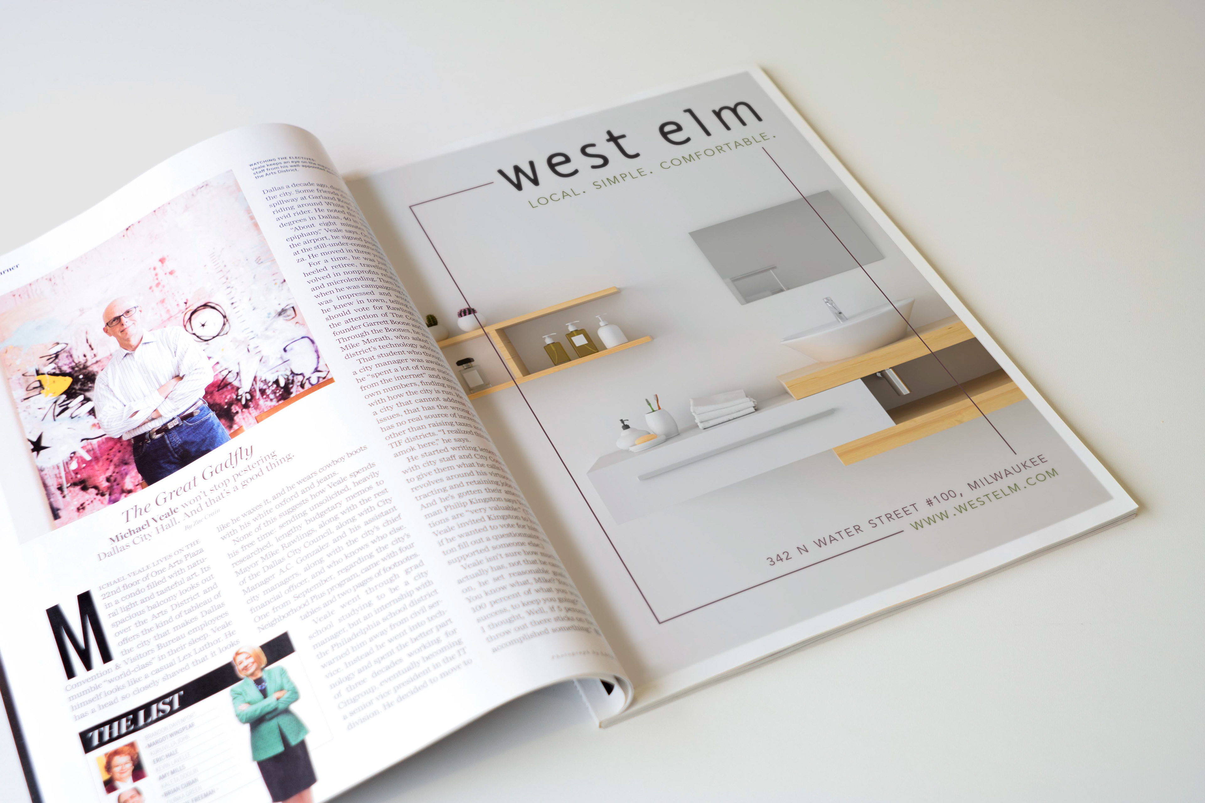 West Elm Full Page Ad