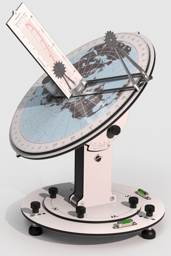 Tempus Mundi, concept by Christian Wernli. Available from www.helios-sonnenuhren.de/de/tempus-mundi-0