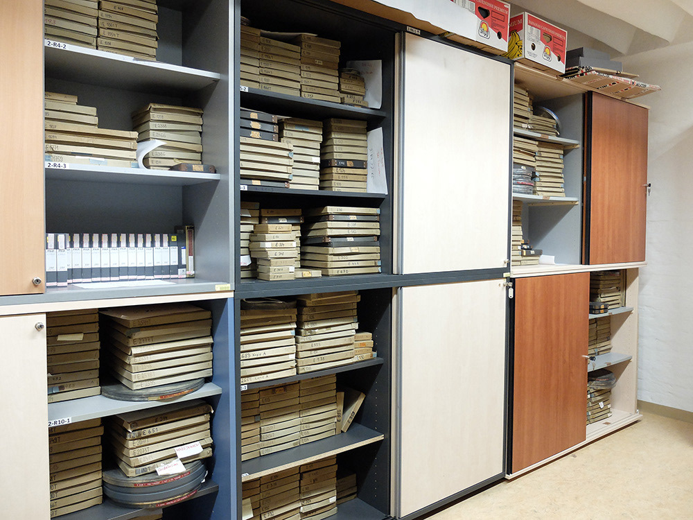 Archive of the Ethnographic Collection of the IKSA; films. Photo: Victoria Immervoll