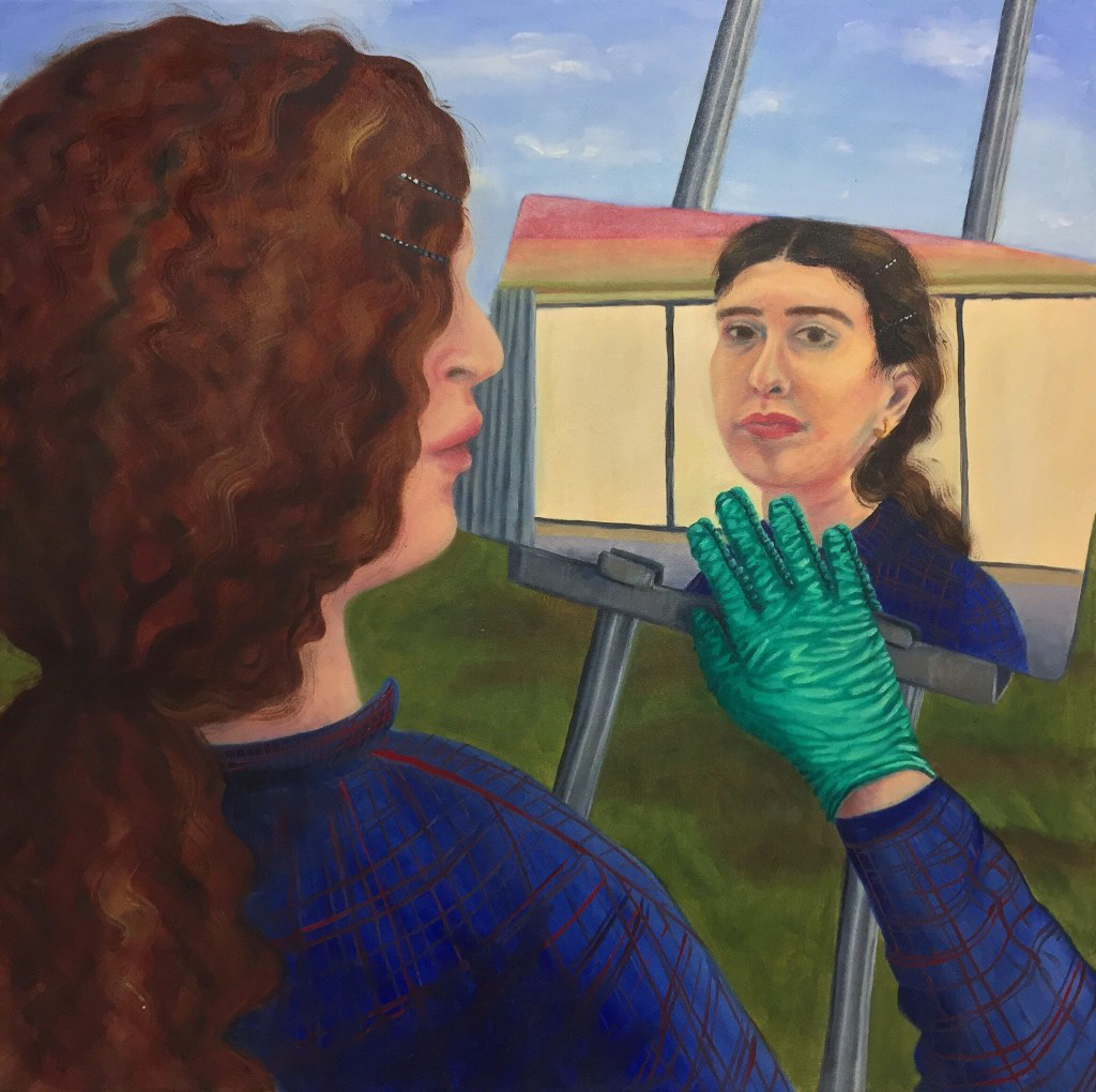 “I Love Me!” 40″x40″, Oil on Canvas, 2019