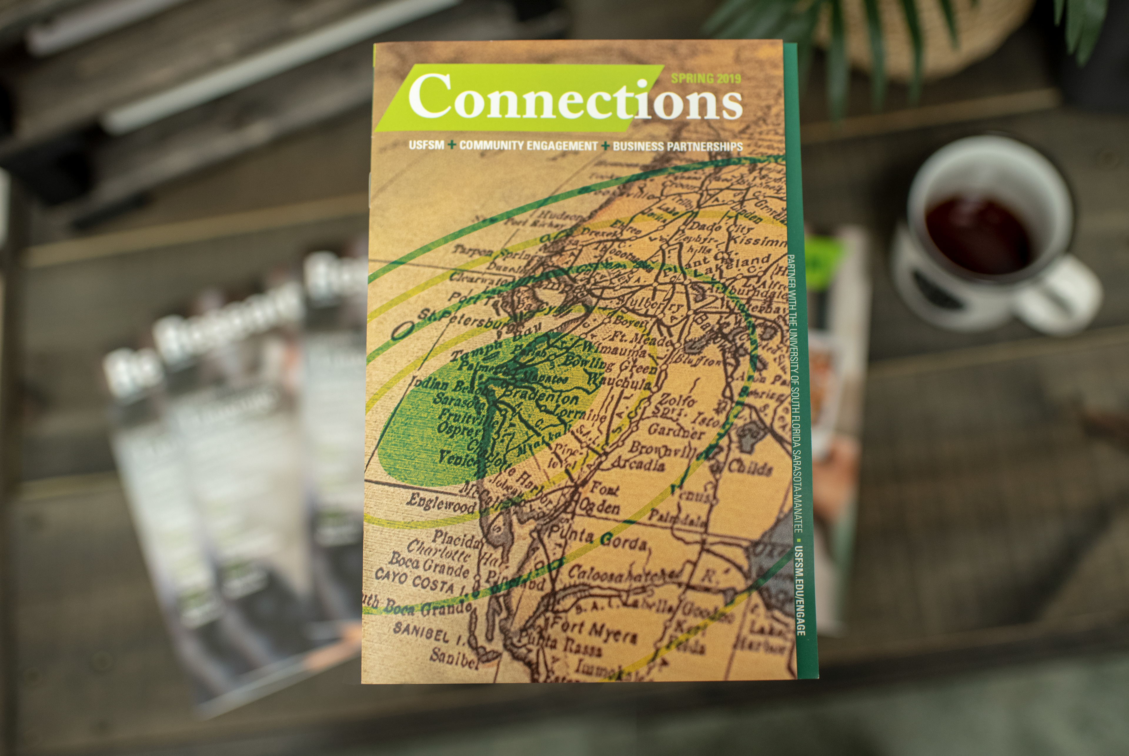 Magazine insert publication: map cover design