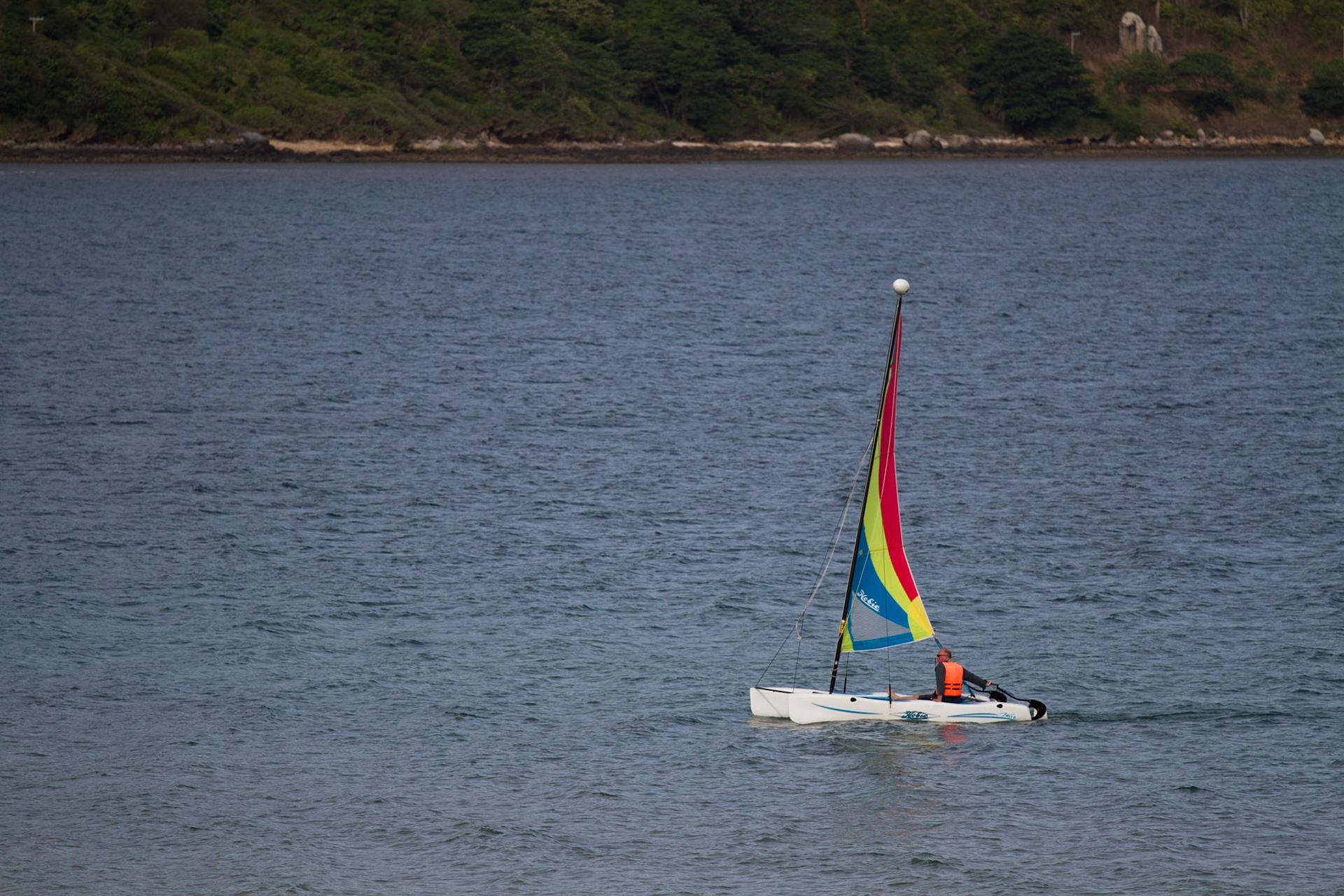 Sailing the Hobie cat