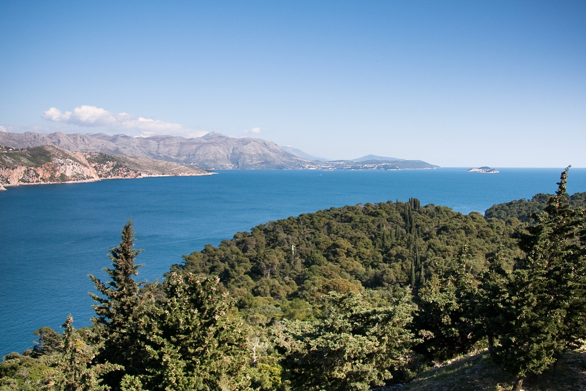 View from the fort, Lokrum