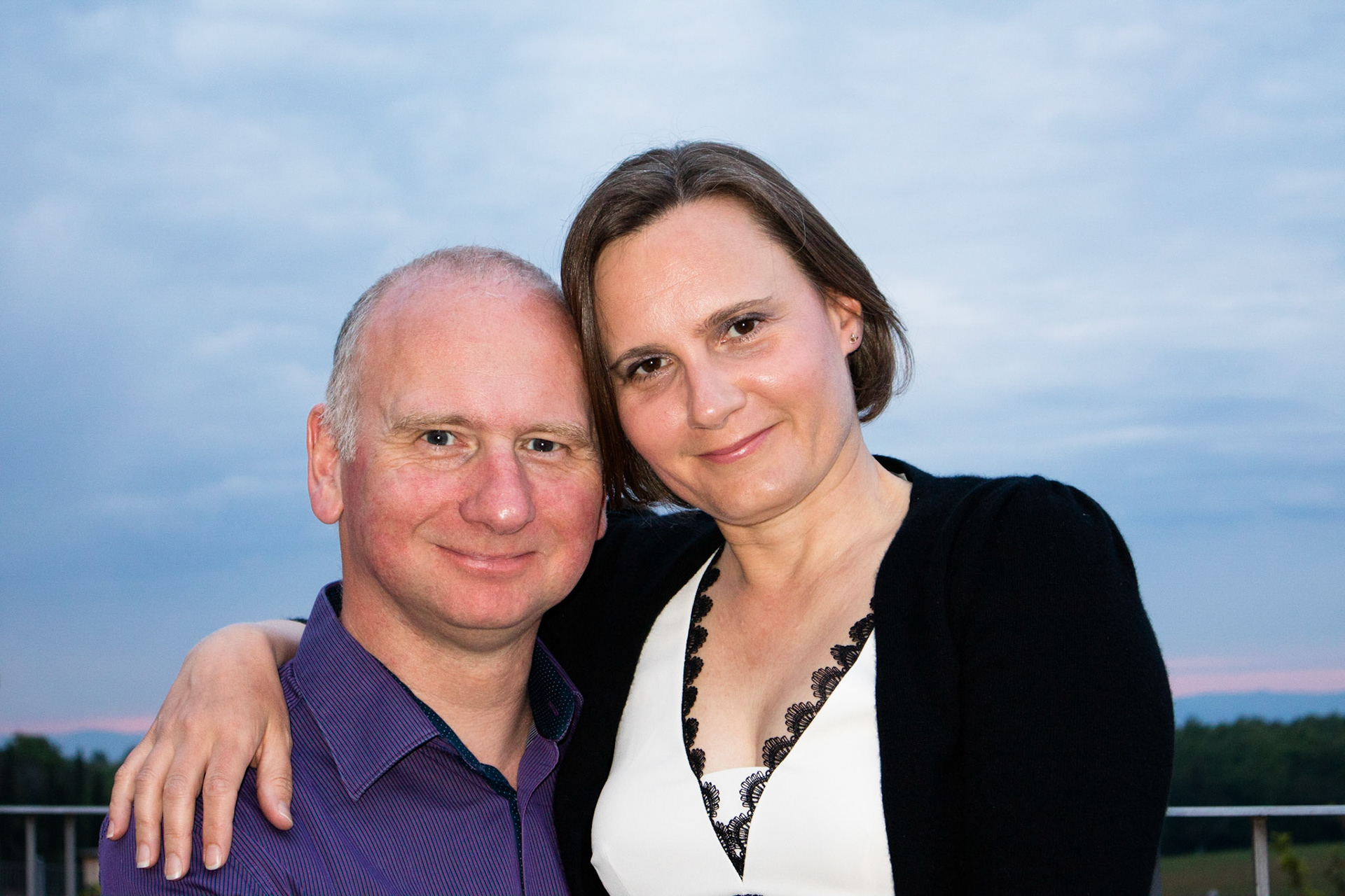 Us on the terrace, Castello Del Nero