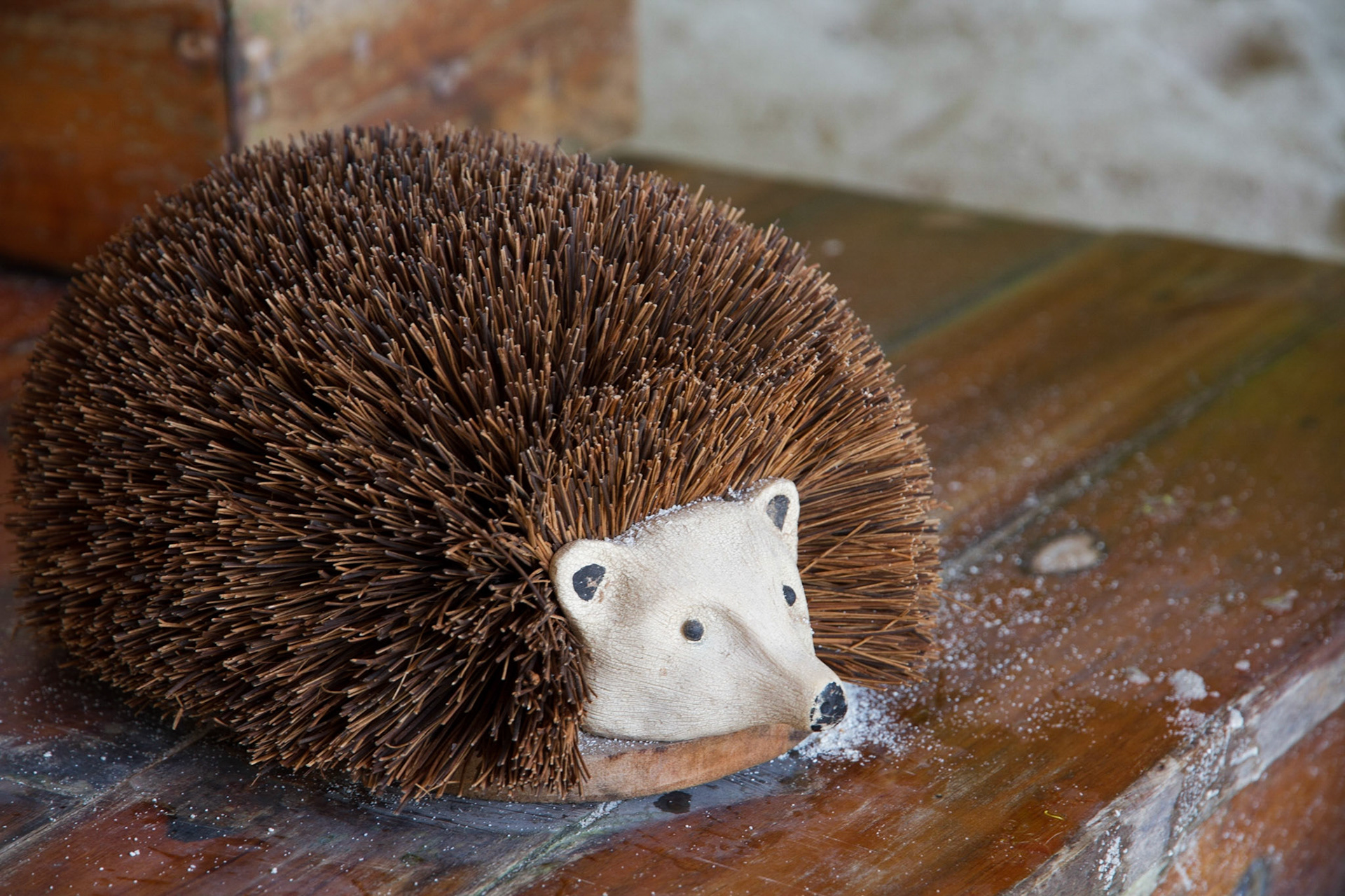 To brush the sand off your feet