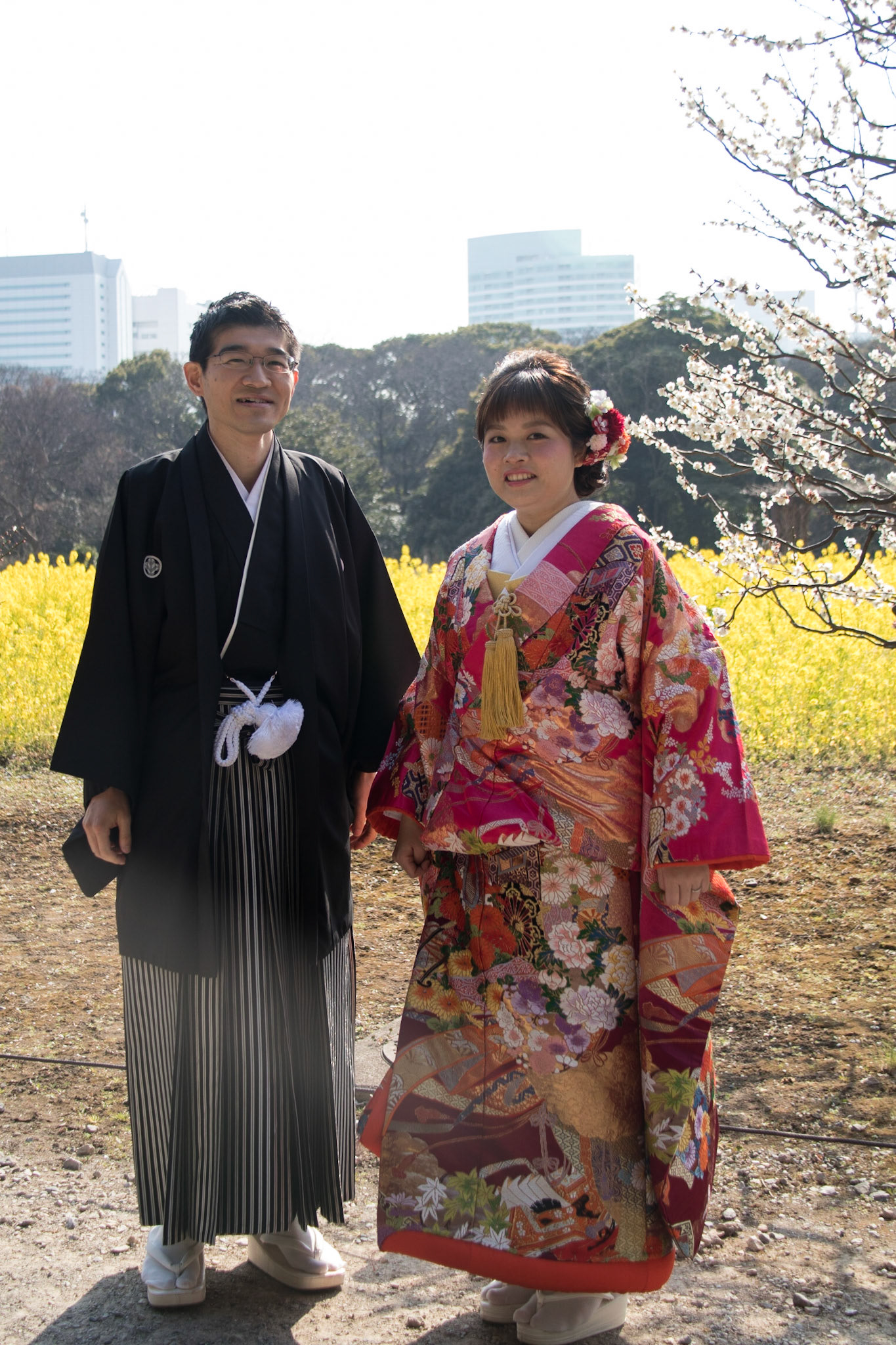 A couple in traditional dress