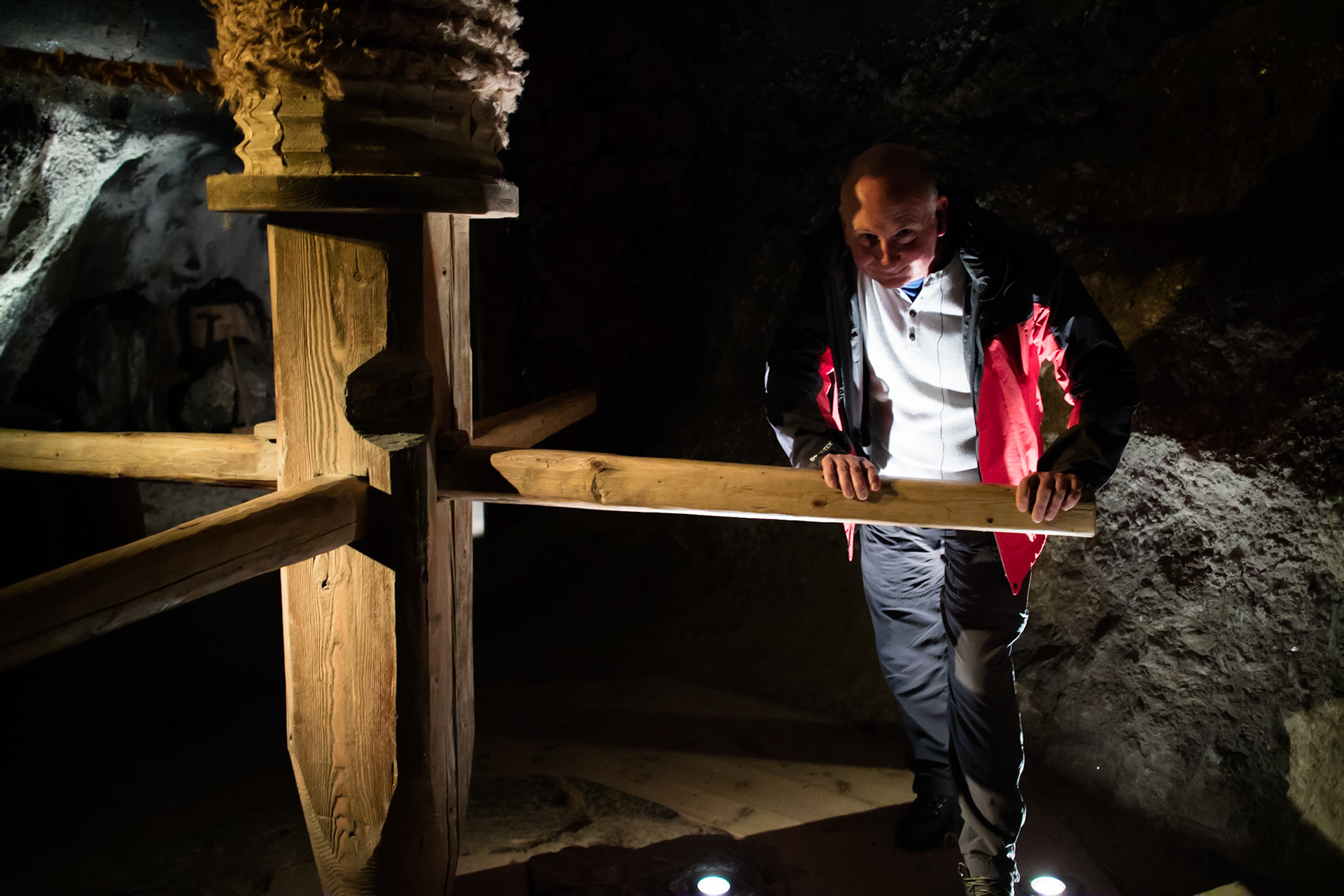 Alex in Wieliczka Salt Mine