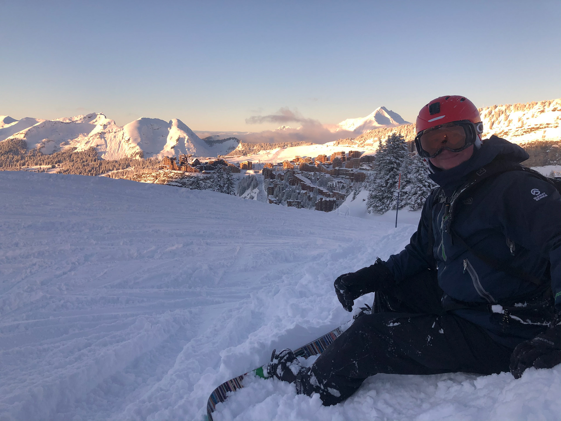 Enjoying the fresh powder