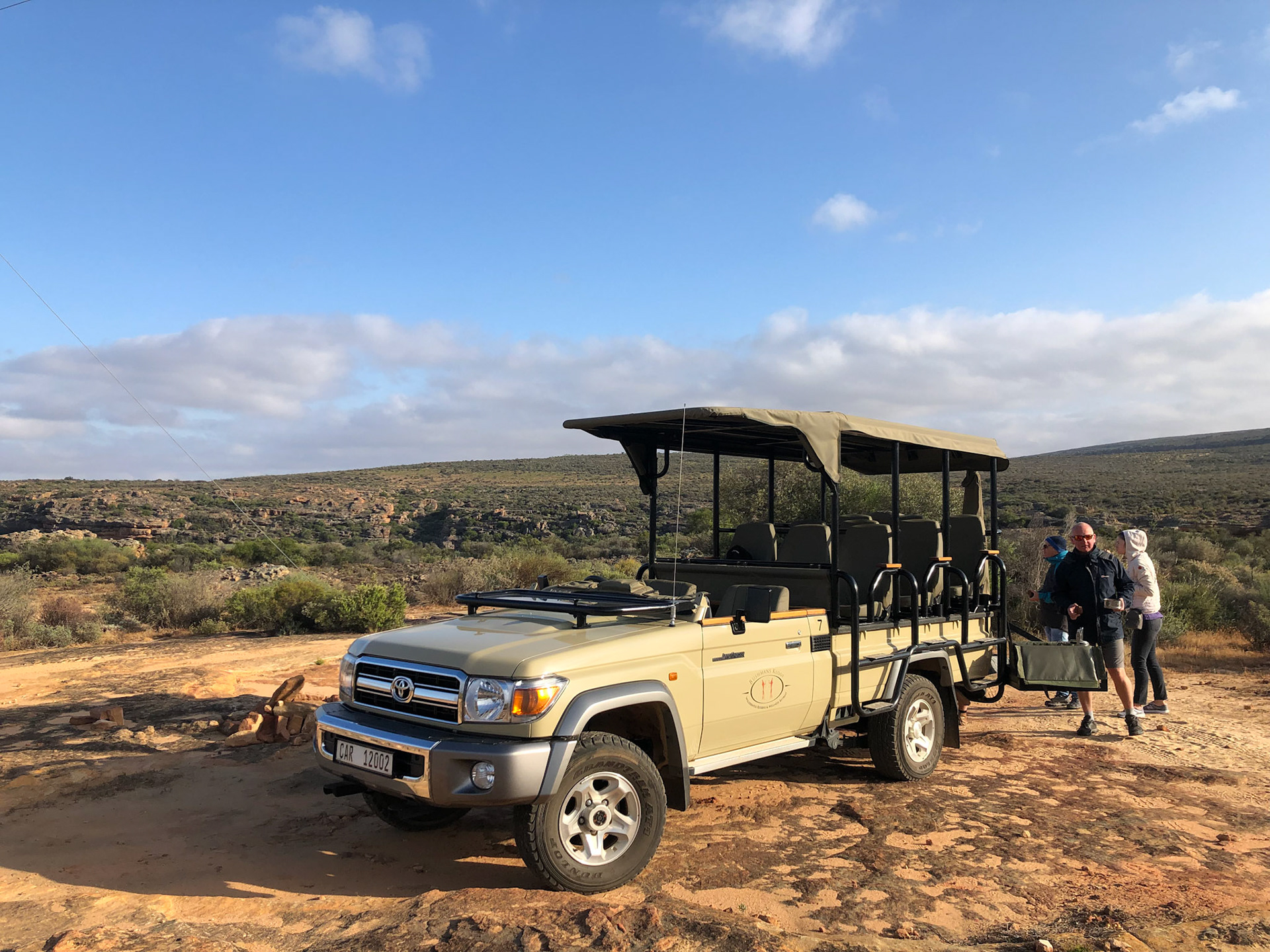 Morning coffee, Bushmans Kloof