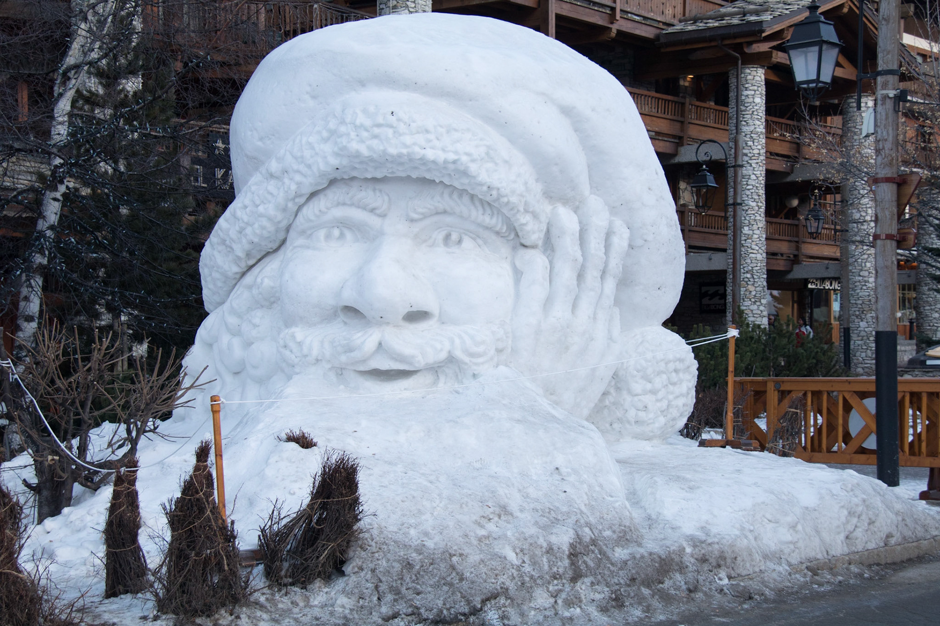 Snow sculpture