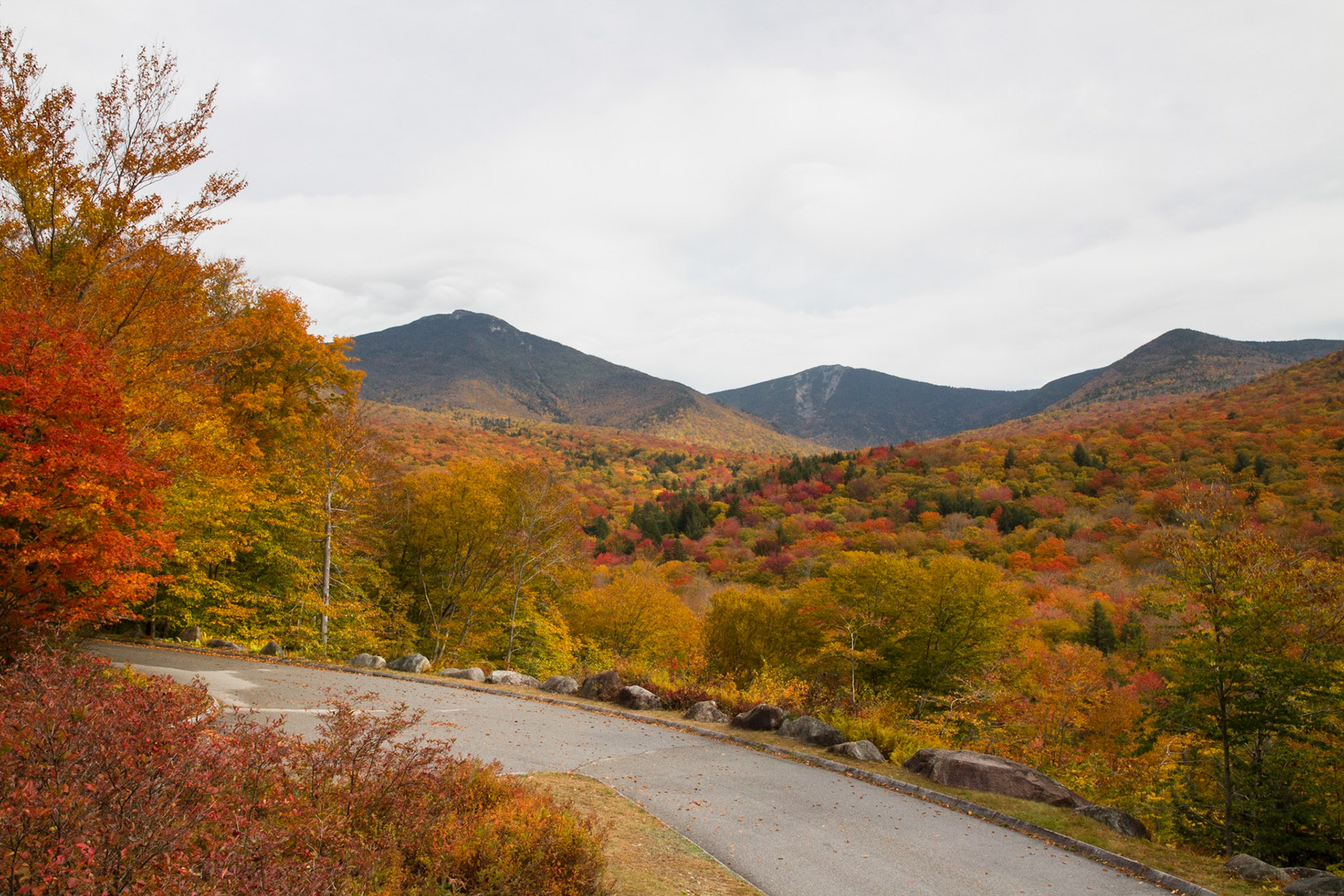 At Flume Gorge, Franconia Notch state park