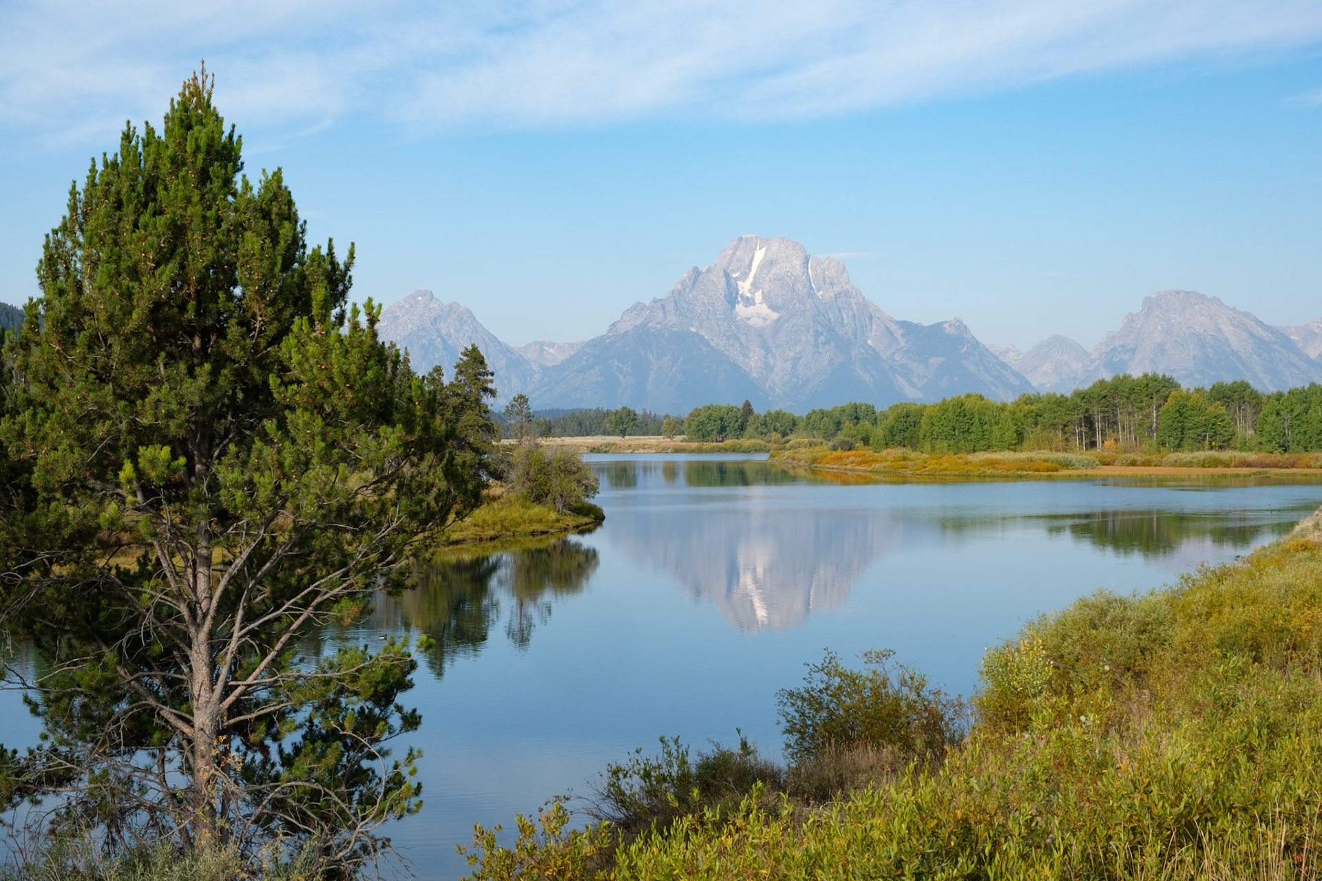 Mt Moran reflection, from Oxbow Bend turnout