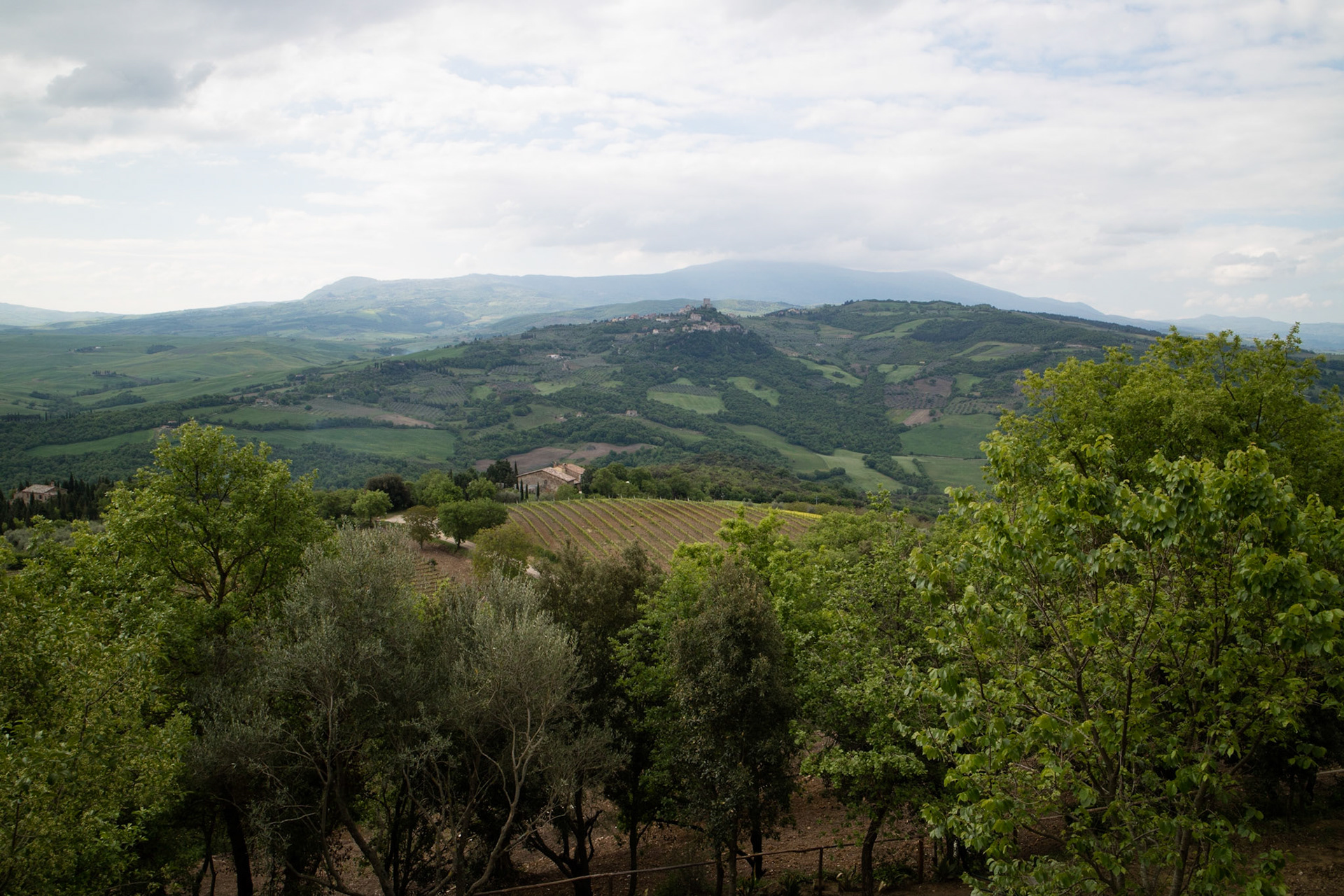 View of Rocca d'Orcia from Vignoni