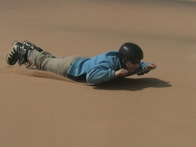 Sue sand boarding