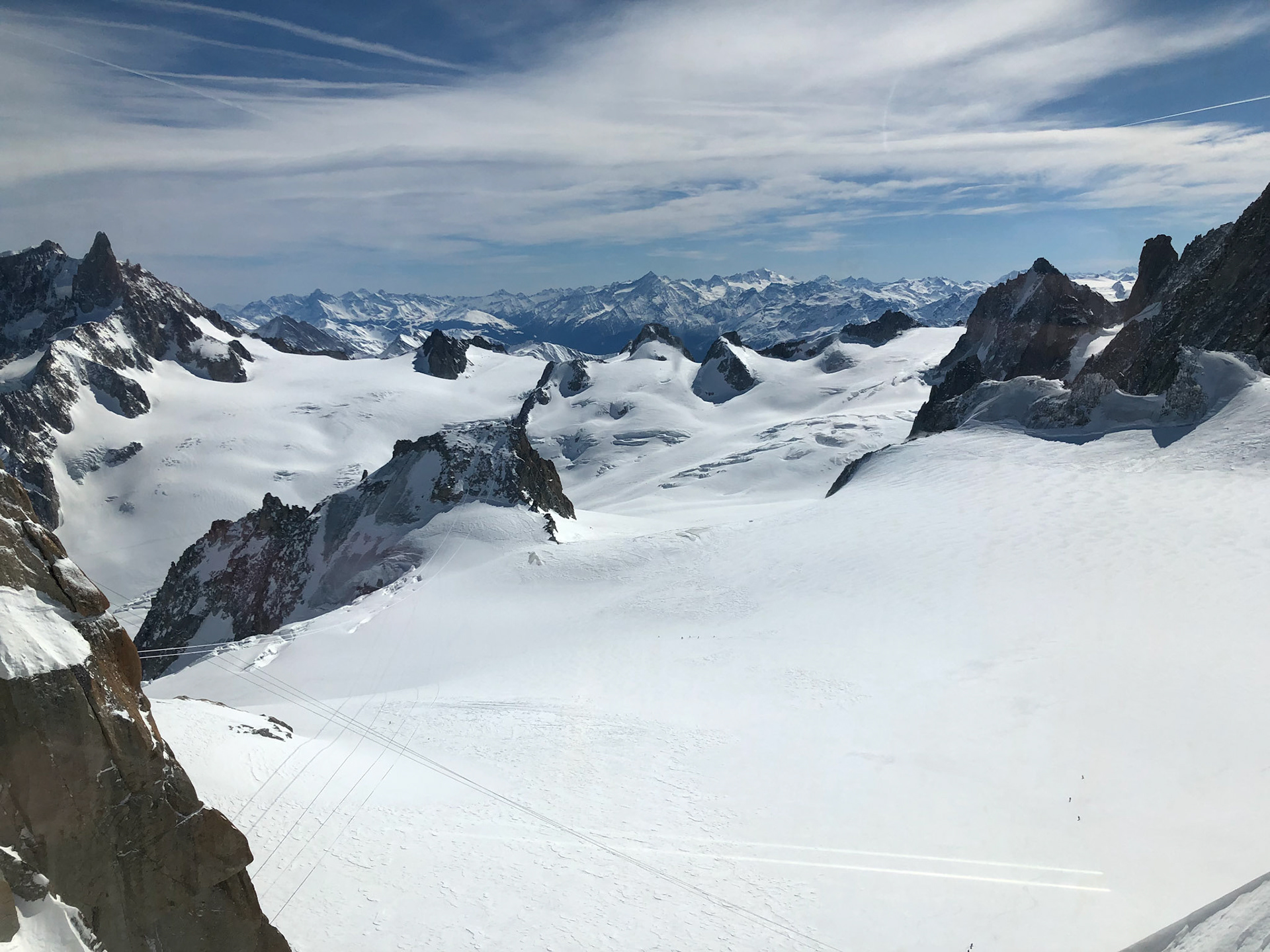 Vallée Blanche from Aiguille du Midi