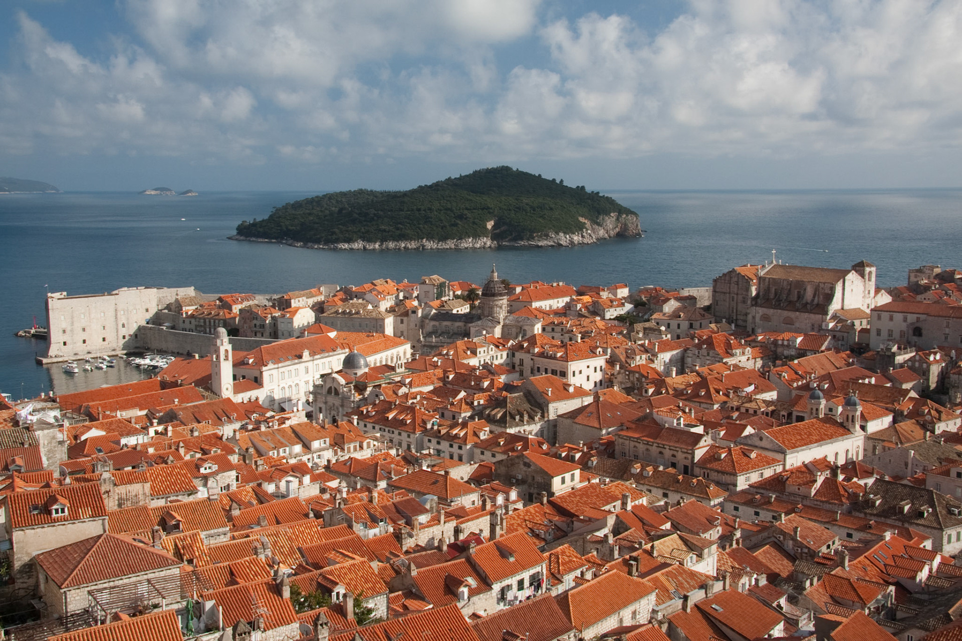 Dubrovnik old town and Lokrum