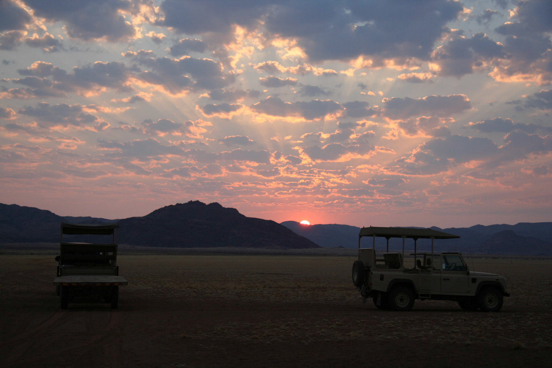 Sunrise over the mtns