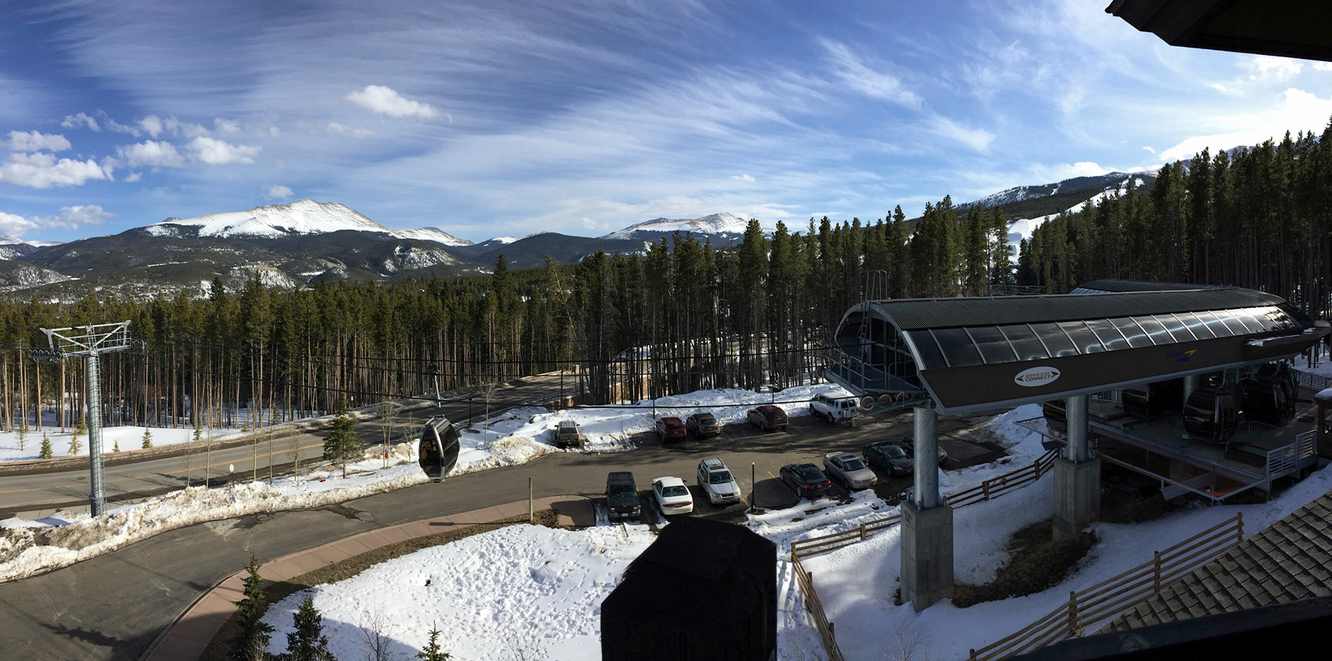 View from our balcony, Crystal Peak Lodge