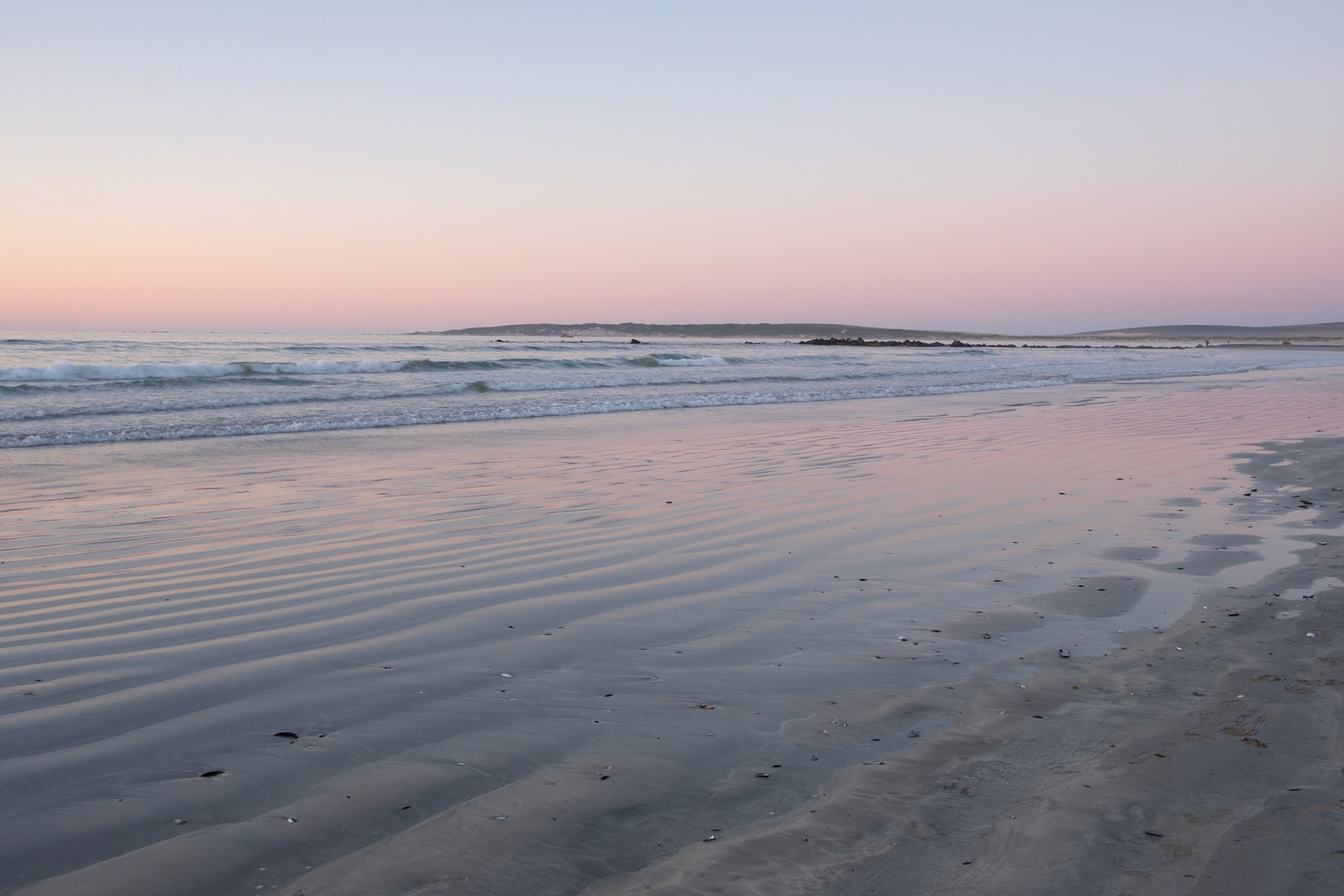 Beach at sunset, Paternoster