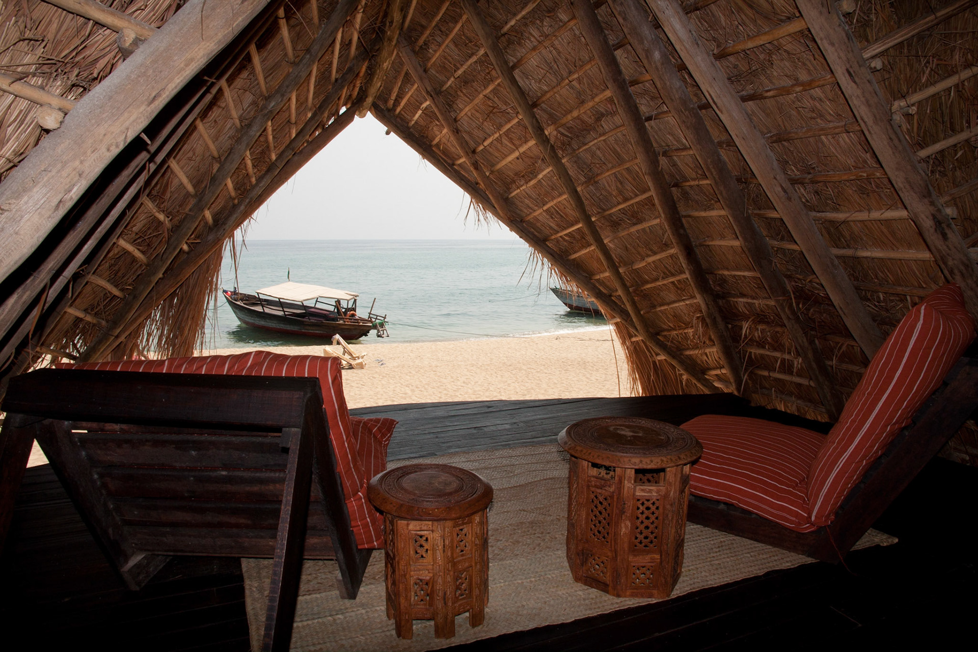 The upstairs lounging area