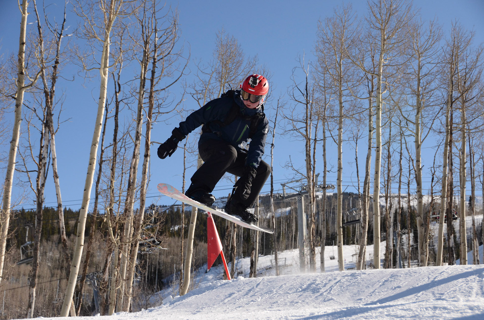 Alex in the park at Snowmass
