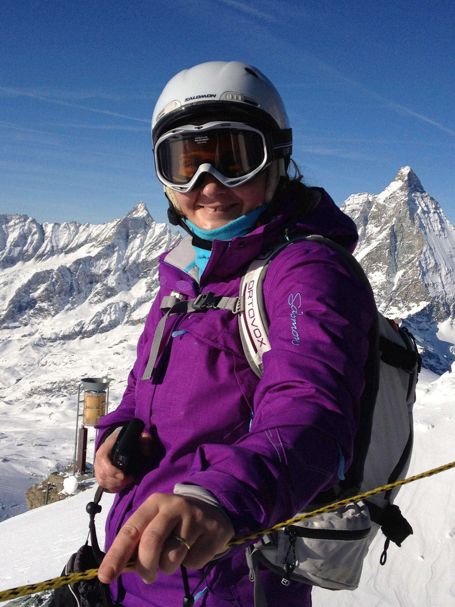 Sue at Klein Matterhorn