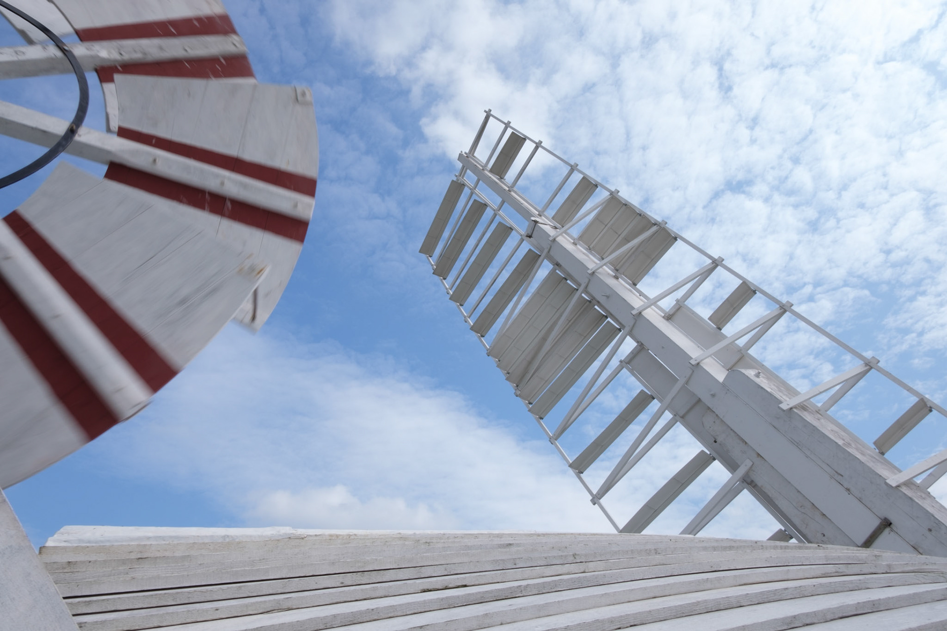 Fantail and sail, Horsey Windpump