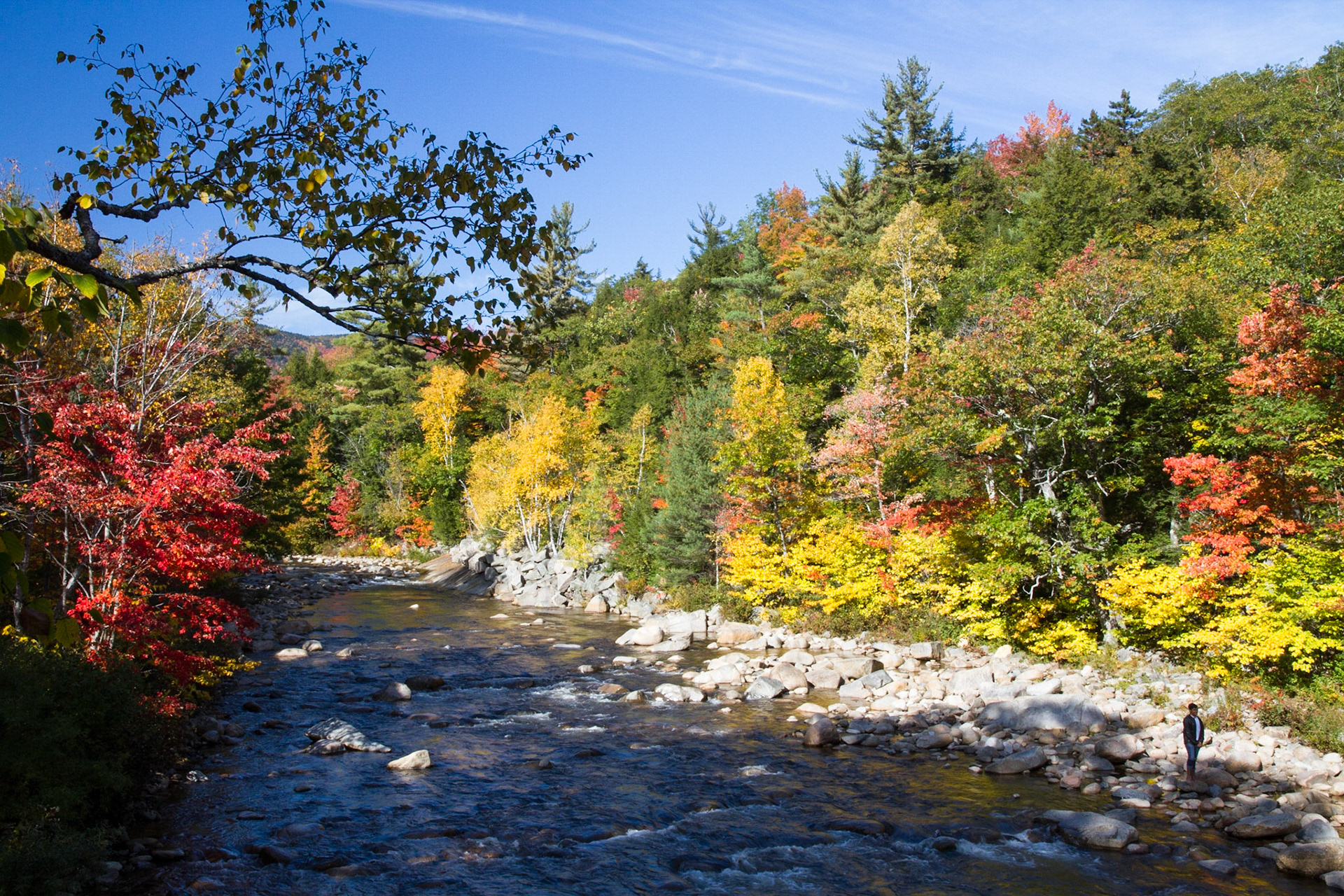River at Albany covered bridge