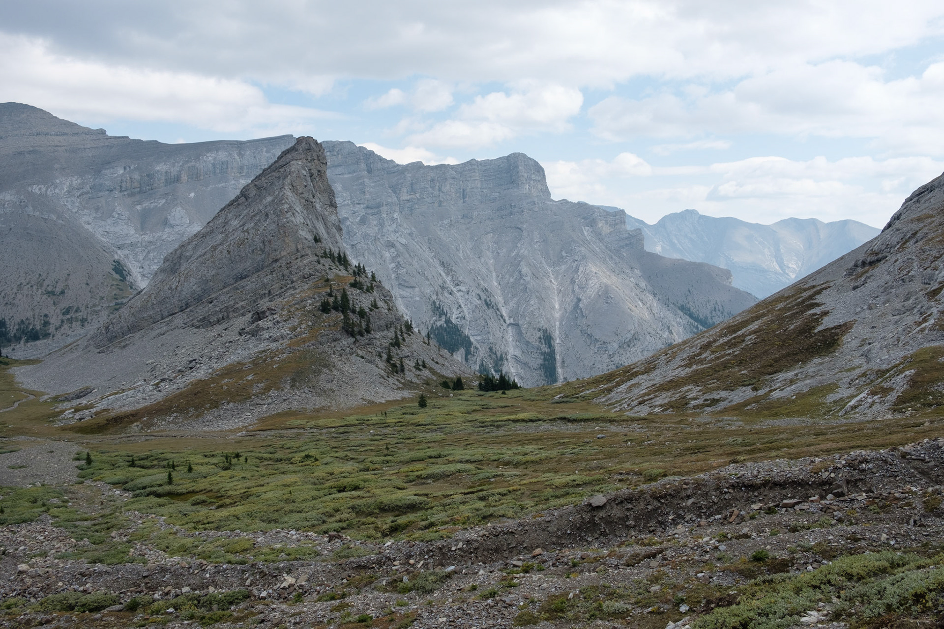 Mountain view from heli-hike