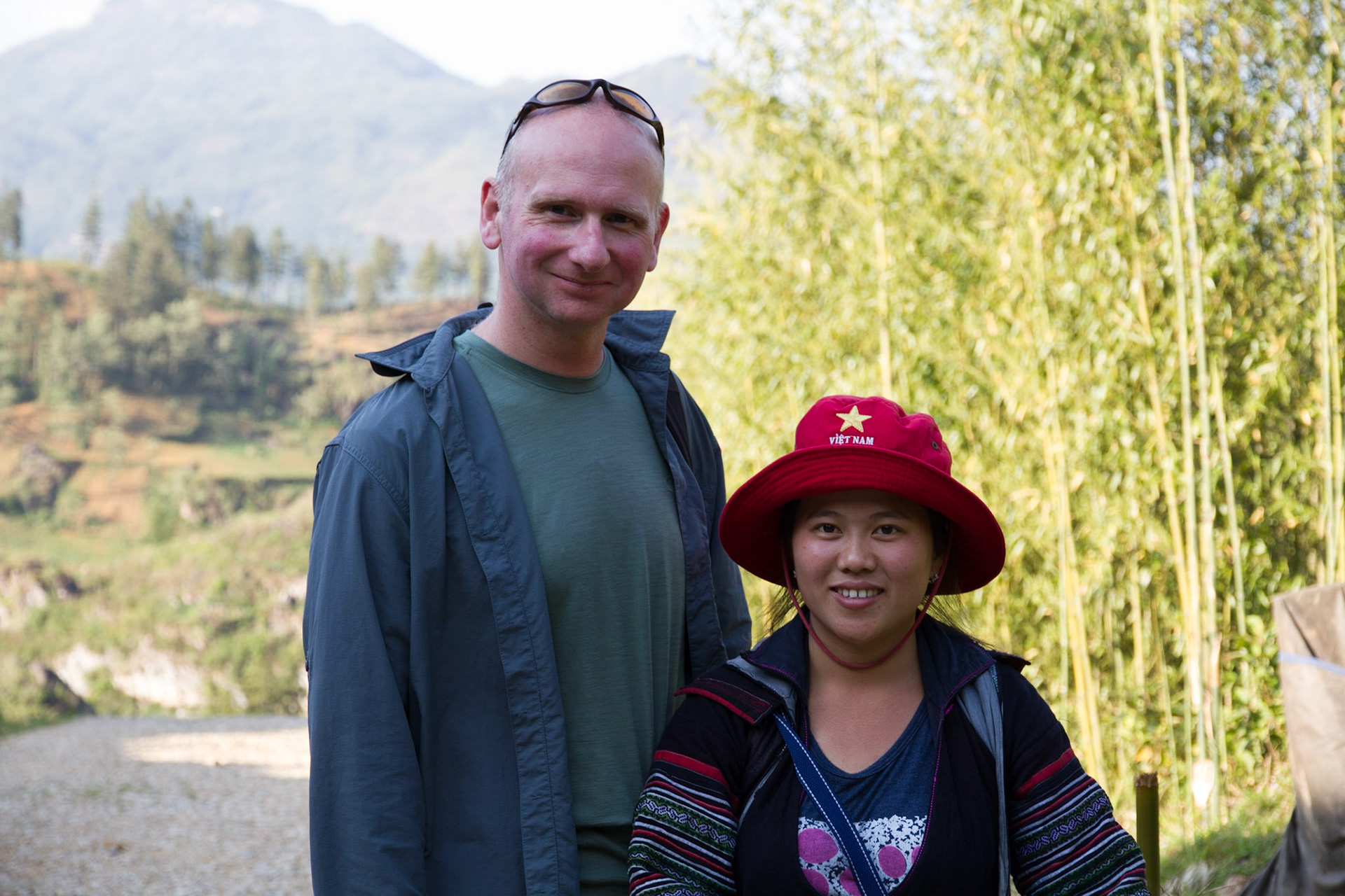 Alex with our guide, Song