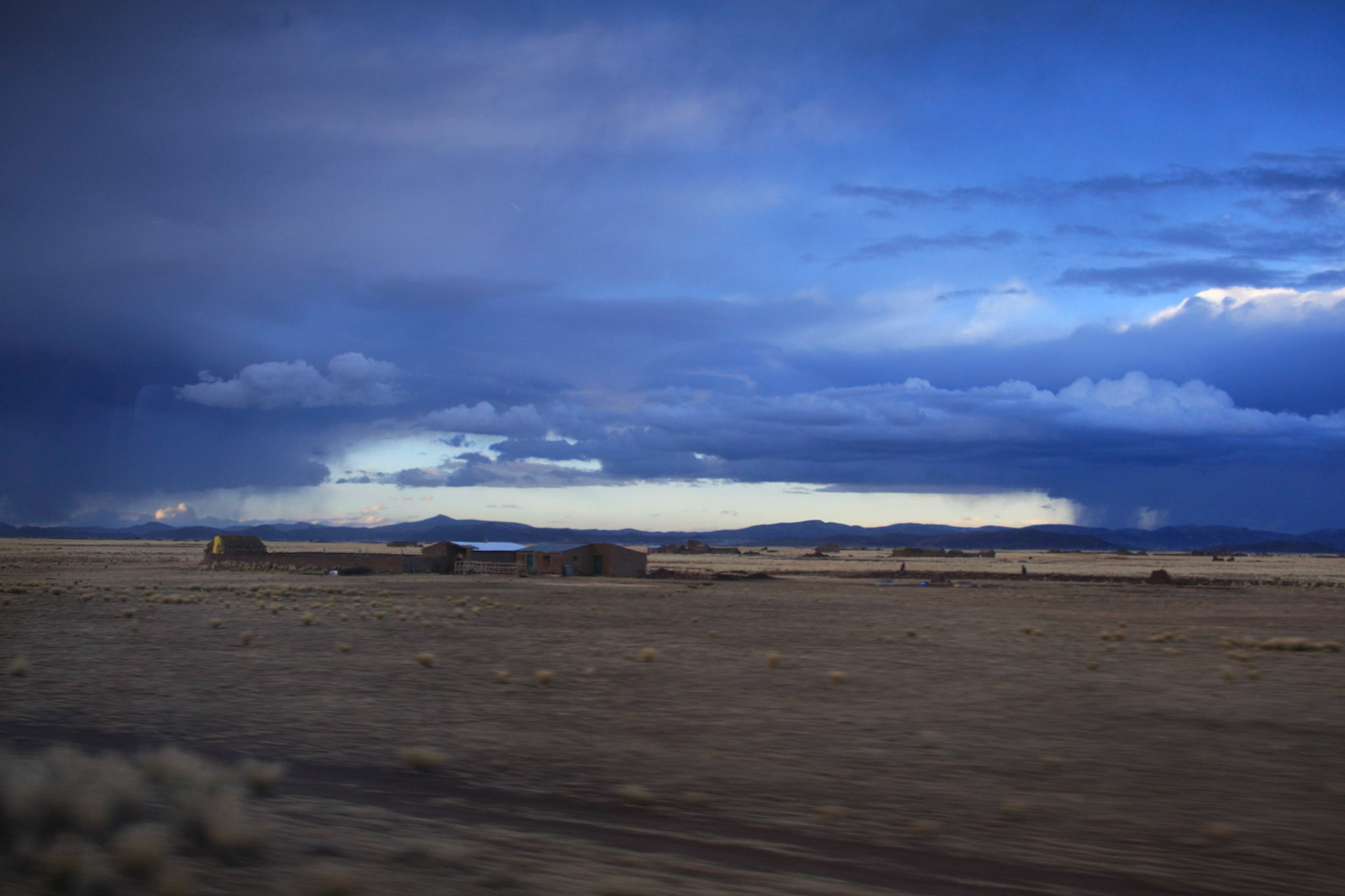 Dramatic skies near Puno