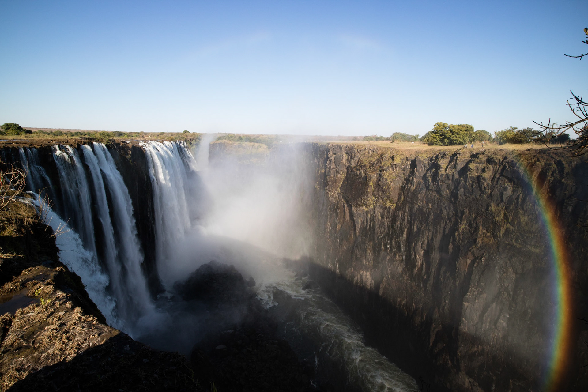 Victoria Falls, as seen from Livingstone Island