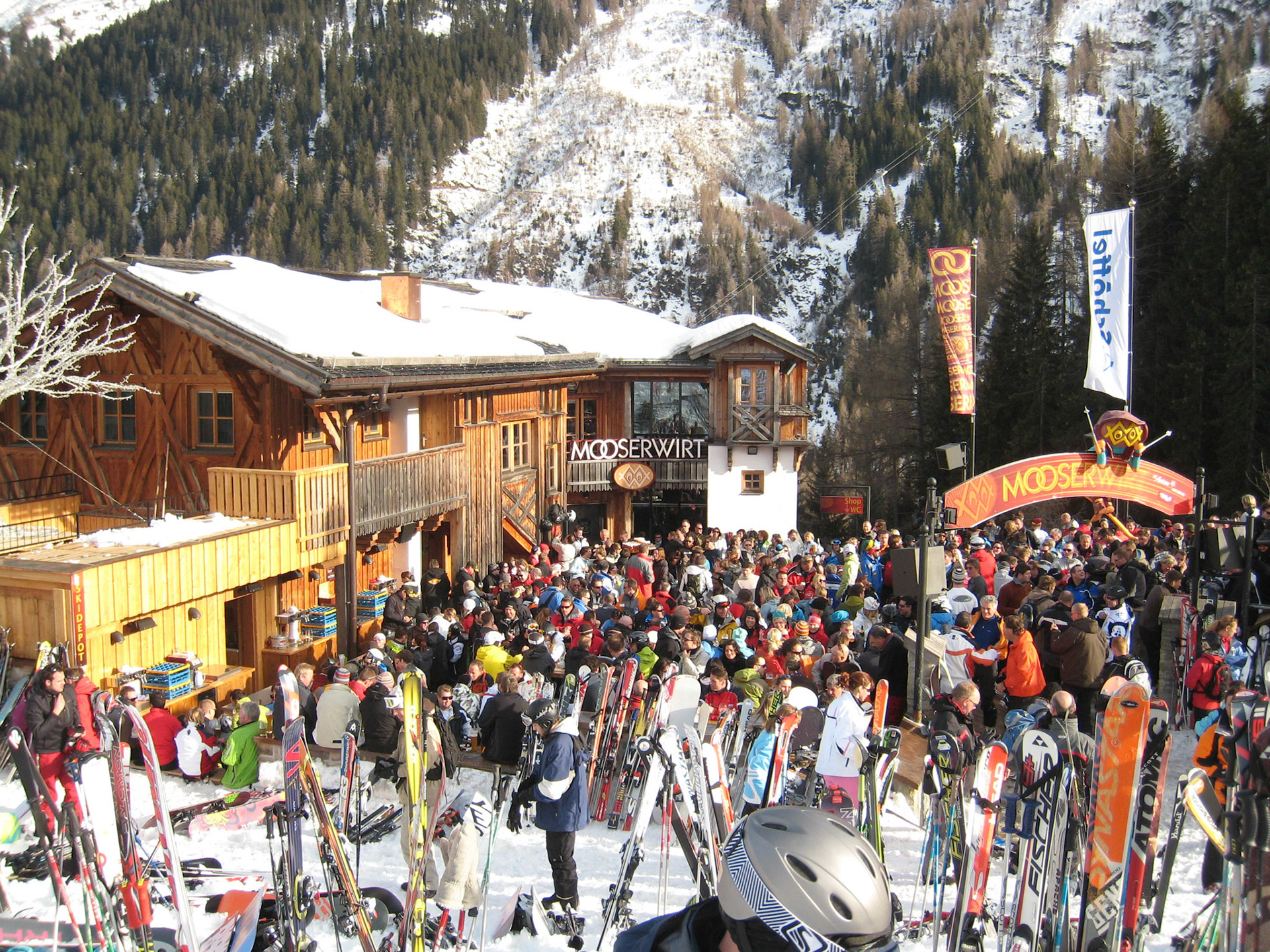 Apres ski at the Mooserwirt
