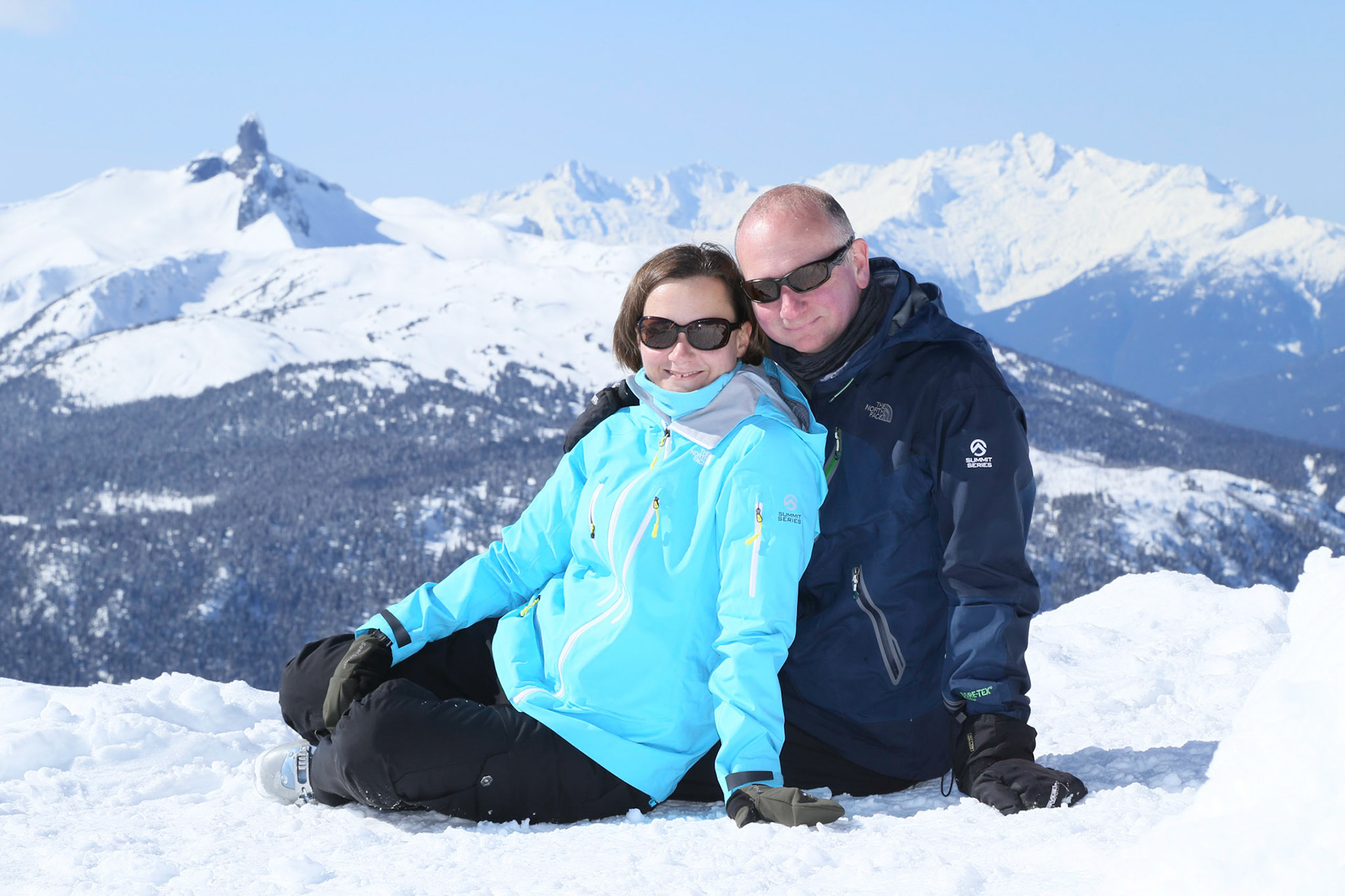 Alex and Sue at top of Whistler Peak