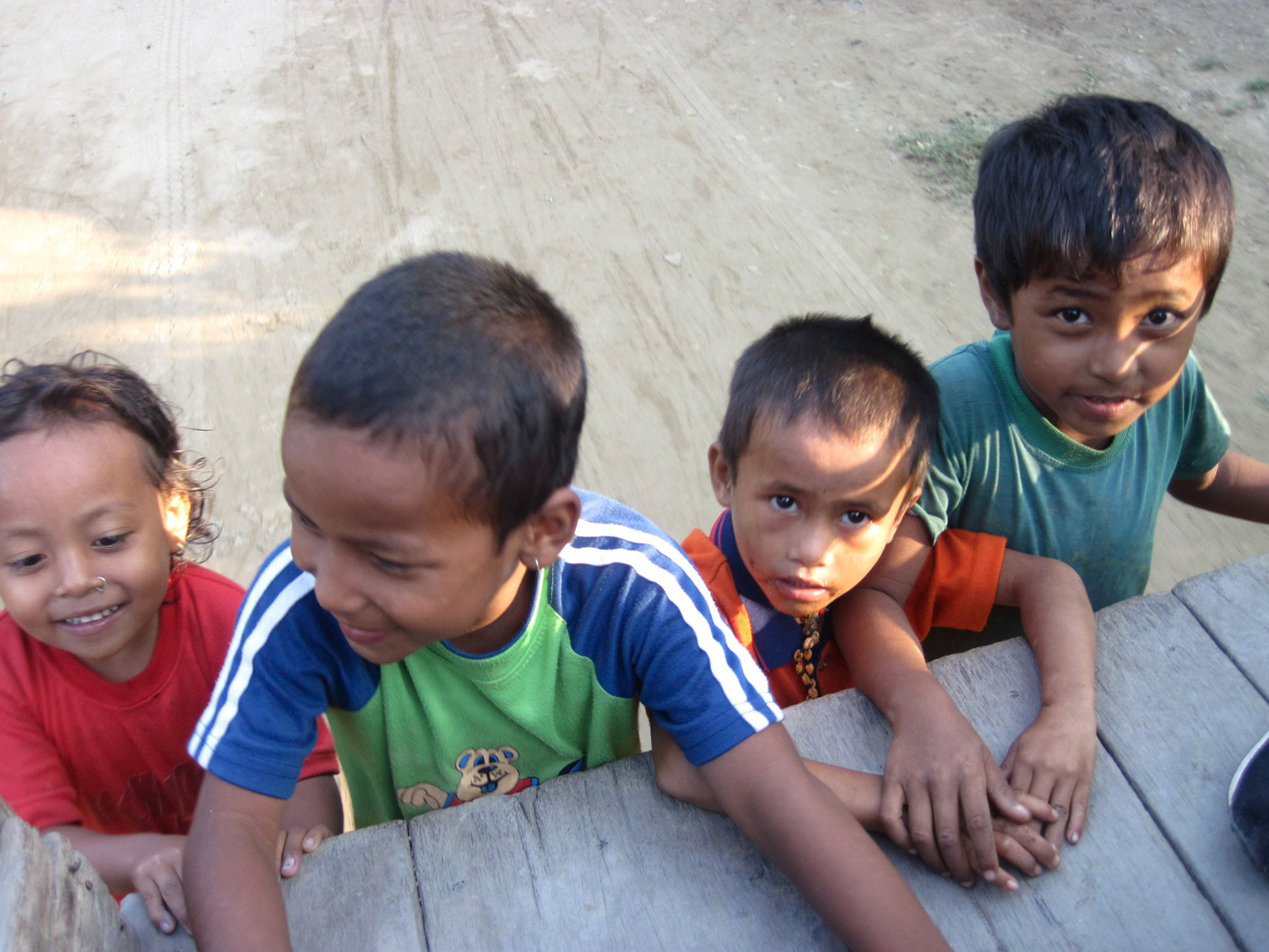 Local children from village near Tharu Lodge