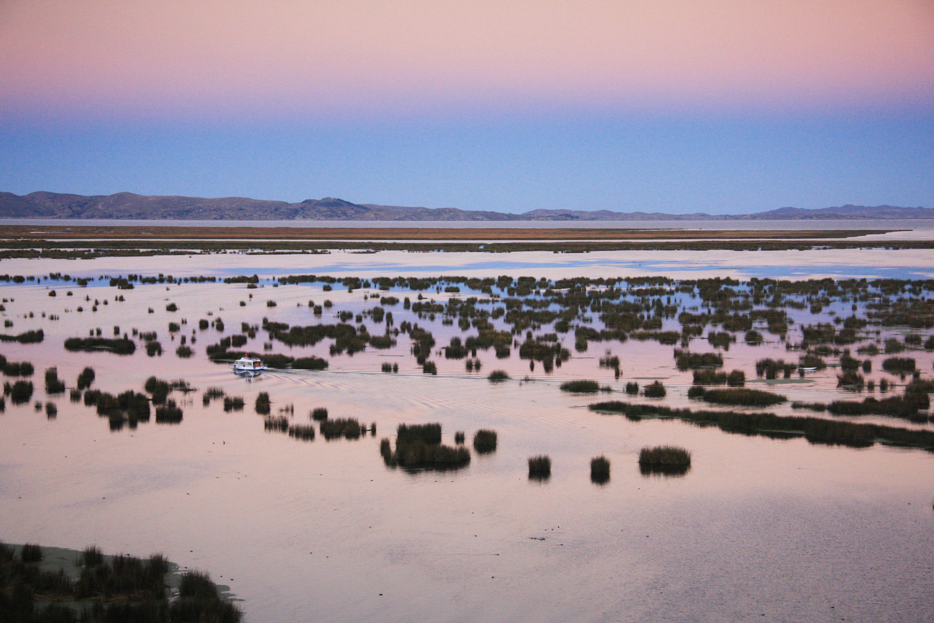 Lake Titicaca at sunset