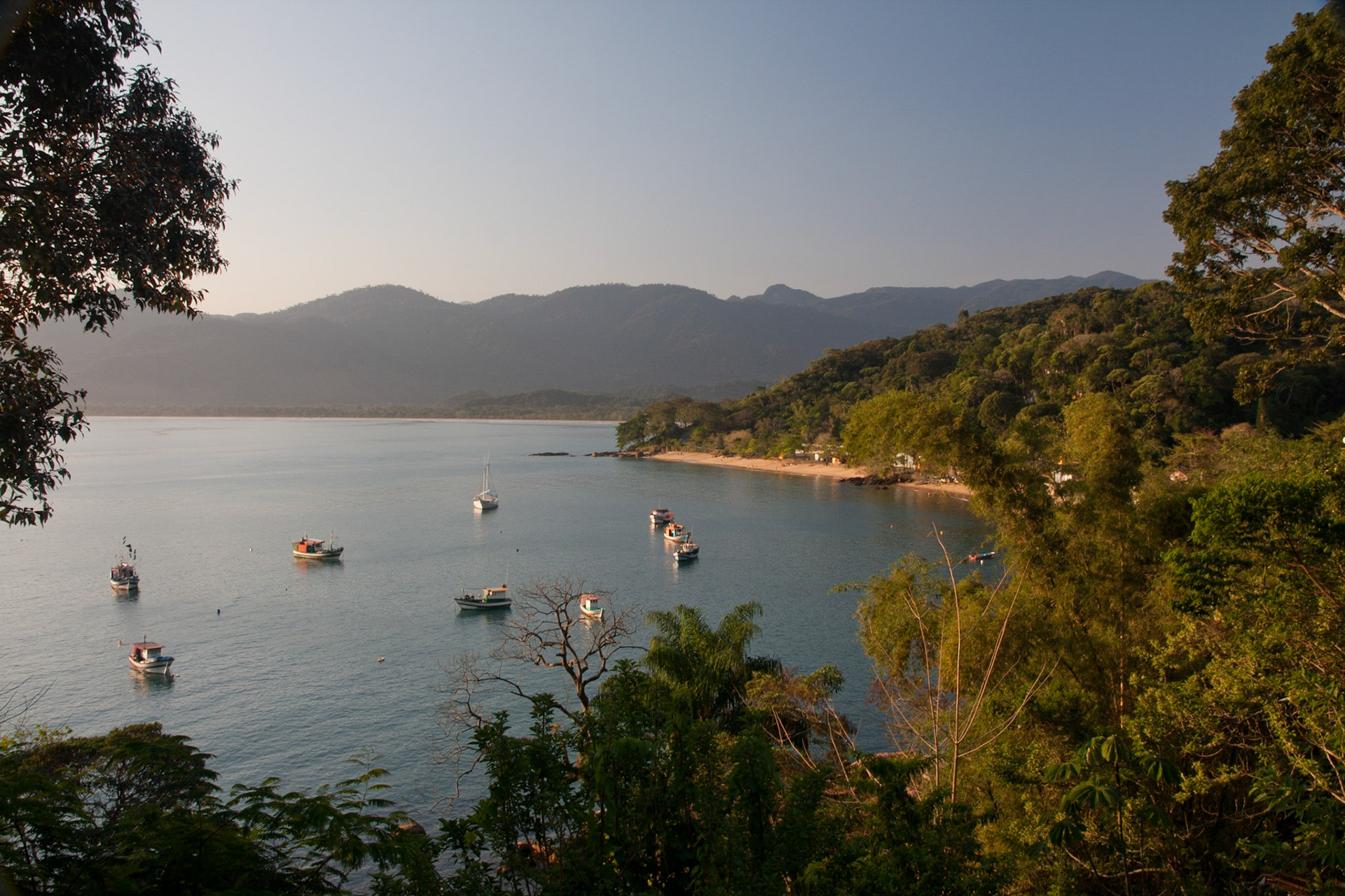 View from Pousada Picinguaba late afternoon