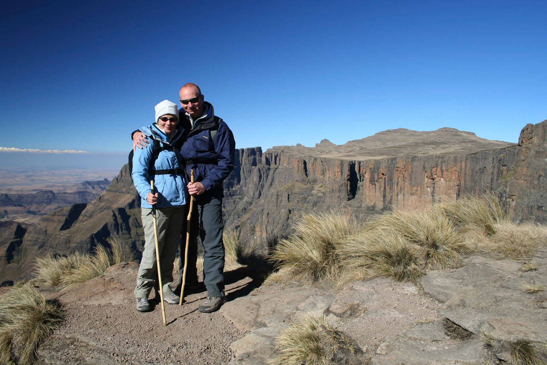 On top of the Amphitheatre, by the Tugela Falls