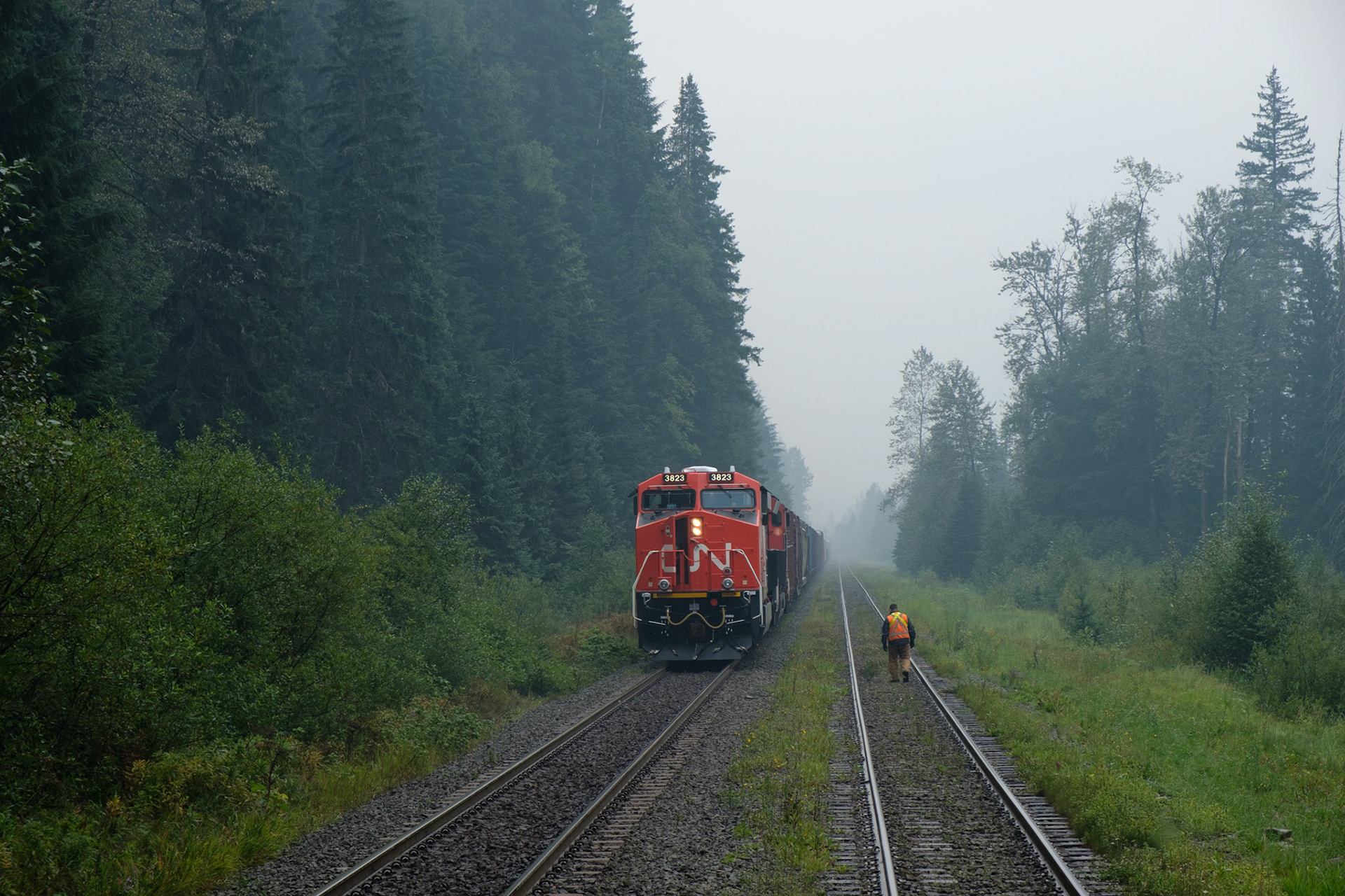 Passing a goods train