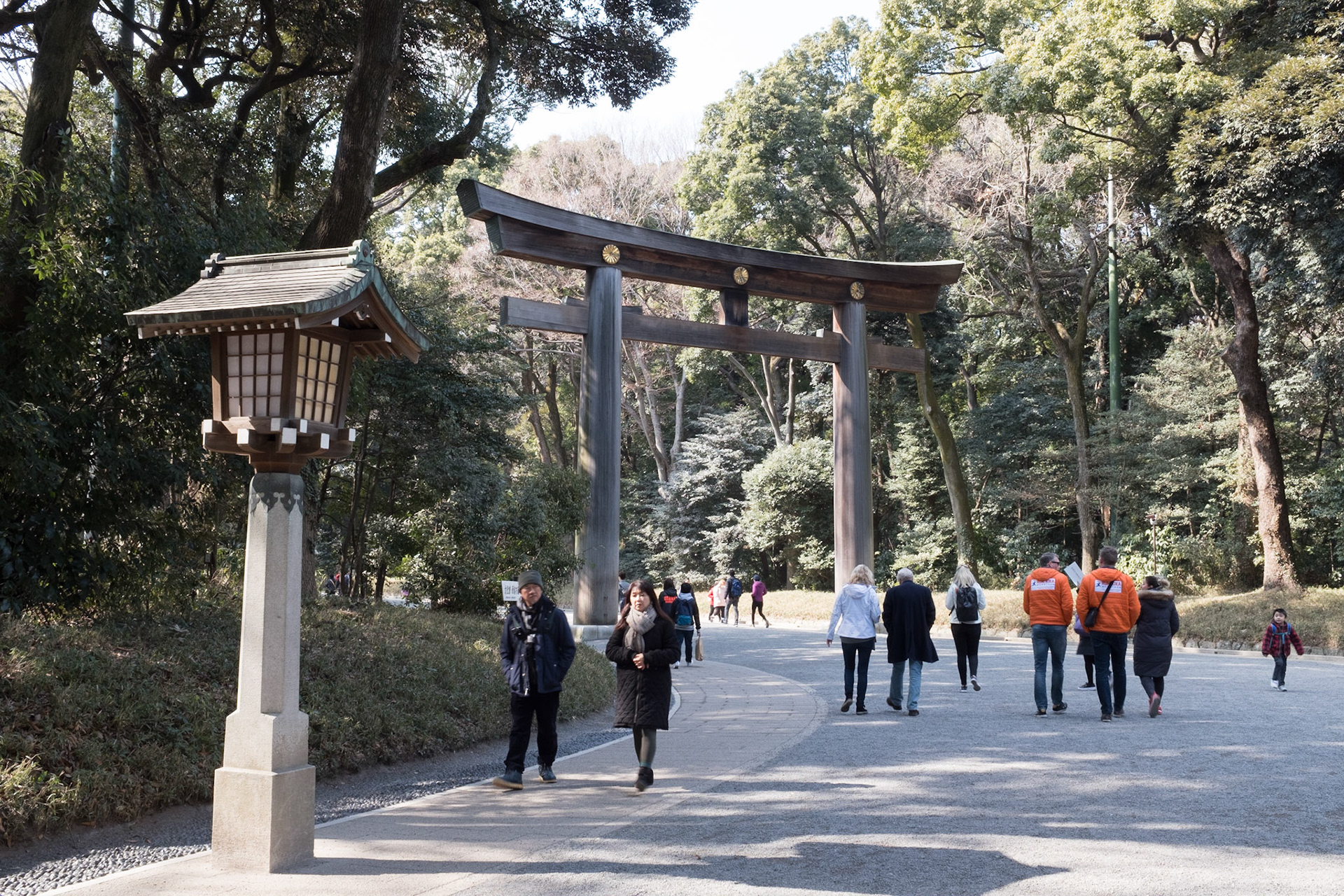 Torii gate, Meji Jingu