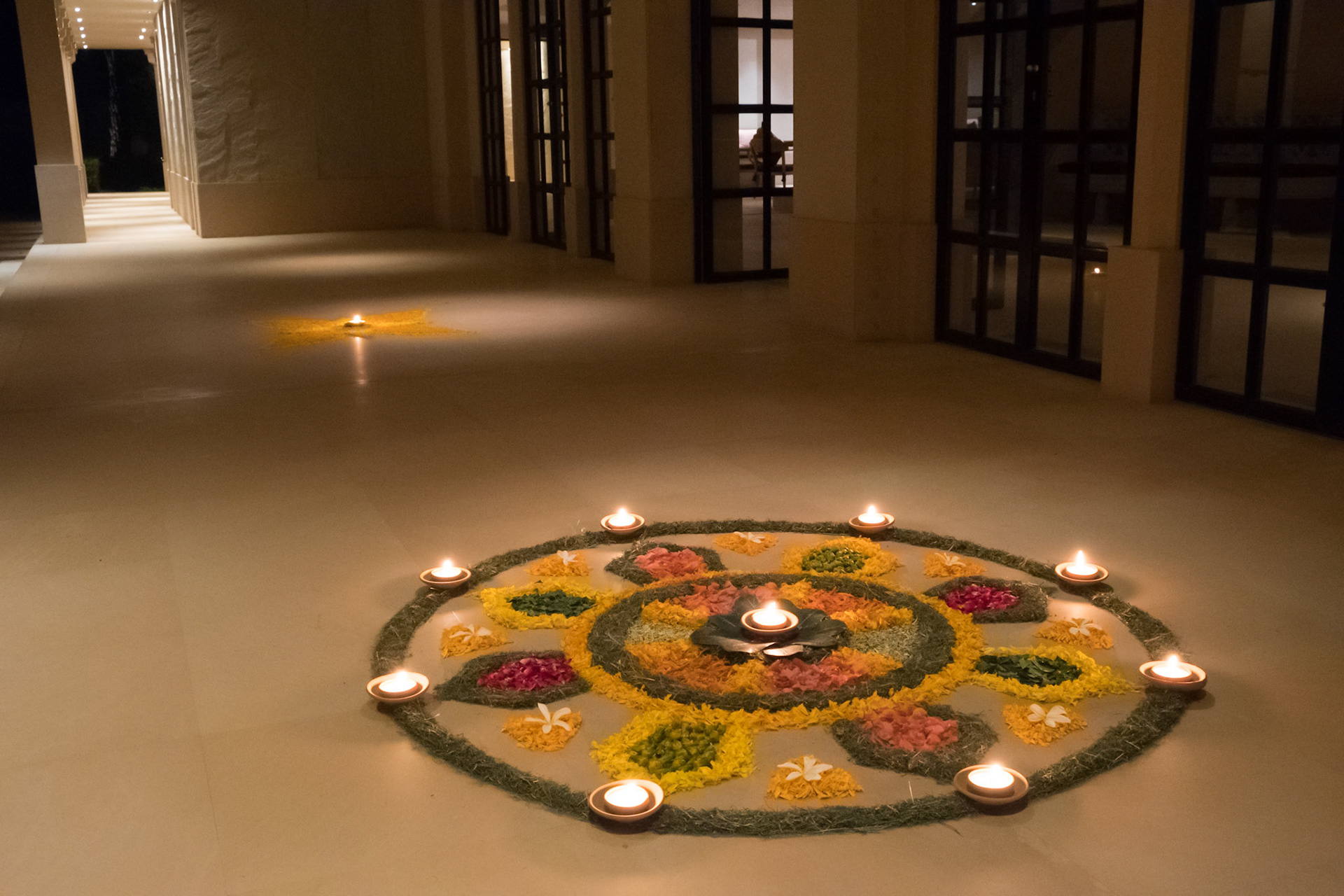 Rangoli at Amanbagh for Divali
