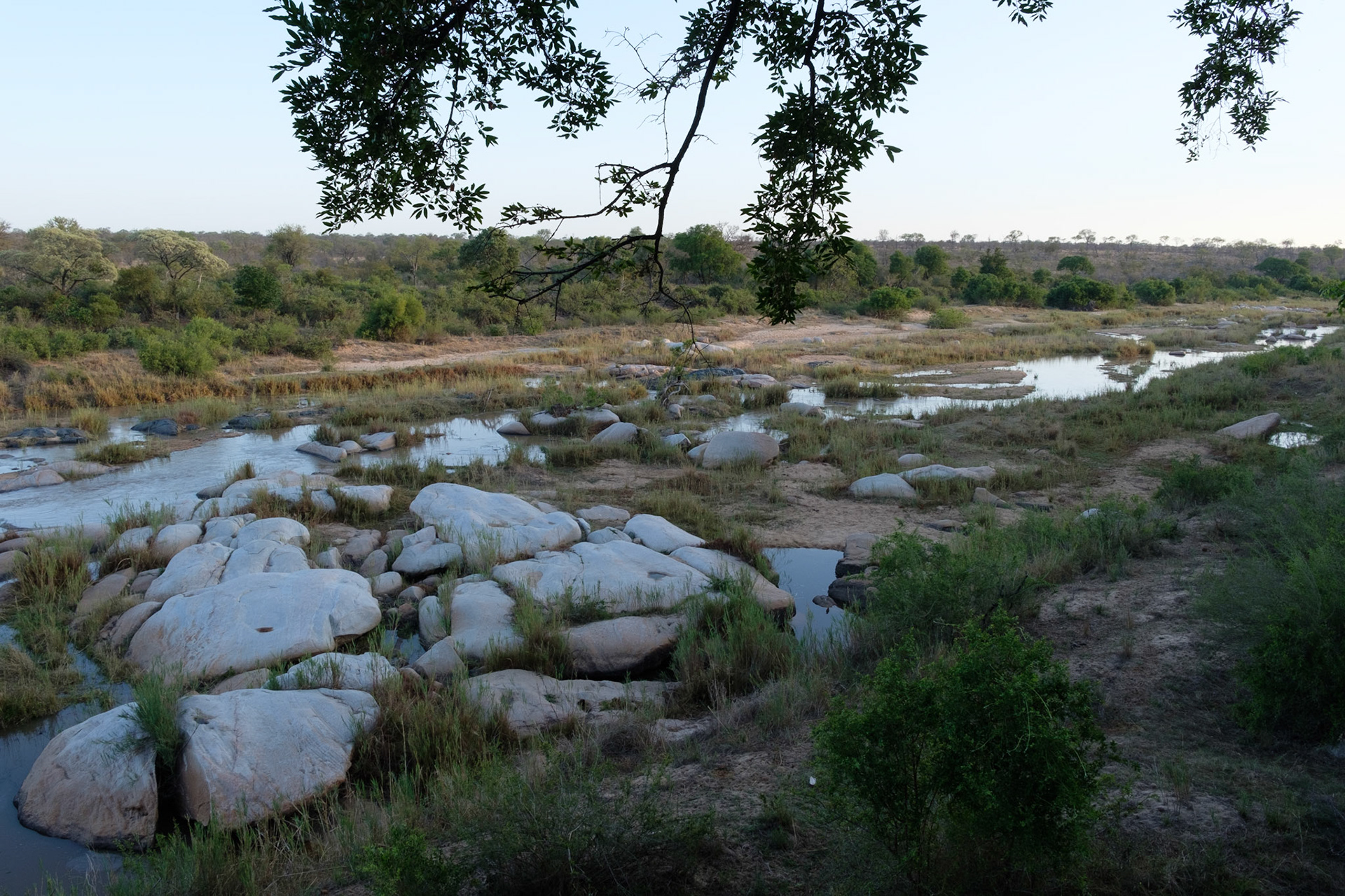Sand River in front of Boulders Lodge