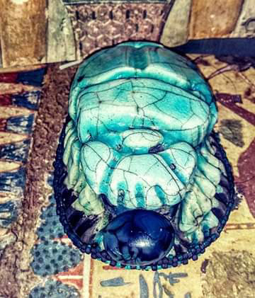 Treasures from the Tomb Ceramic Scarab